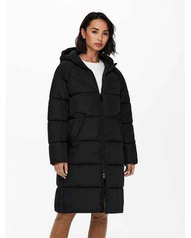 ONLY Steppmantel ONLAMANDA LONG PUFFER COAT mit Kapuze