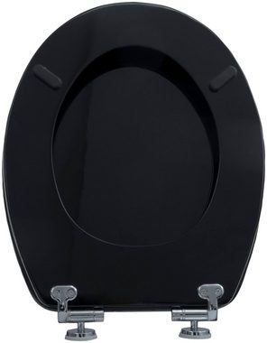 CORNAT WC-Sitz Elegante Acryl-Oberfläche - Hochwertiger Holzkern - Absenkautomatik, Schnellbefestigung - Komfortables Sitzgefühl / Toilettensitz
