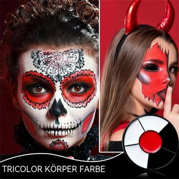 RefinedFlare Contouring-Palette professionelle Körperbemalung, Make-up-Palette, 1-tlg., Zombie, blaue Flecken, Make-up-Set, Gesichts-Körperbemalung, Halloween-Make-up-Creme