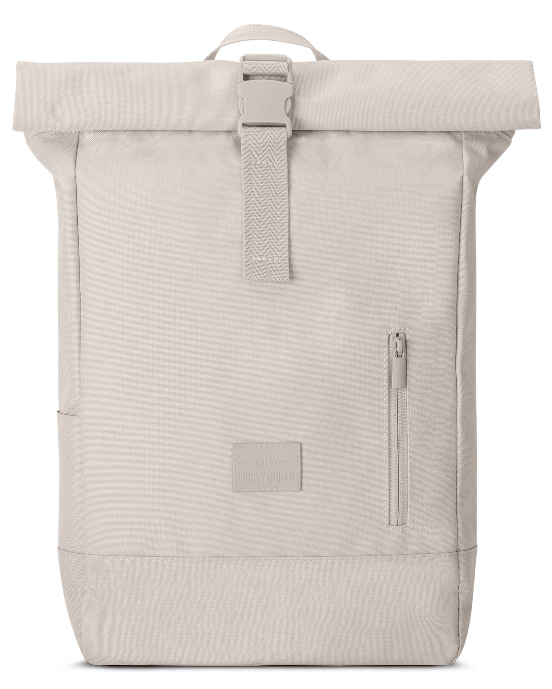 Johnny Urban Cityrucksack sand Robin Medium, Wasserabweisend Damen Laptop Herren, Fach, Rolltop