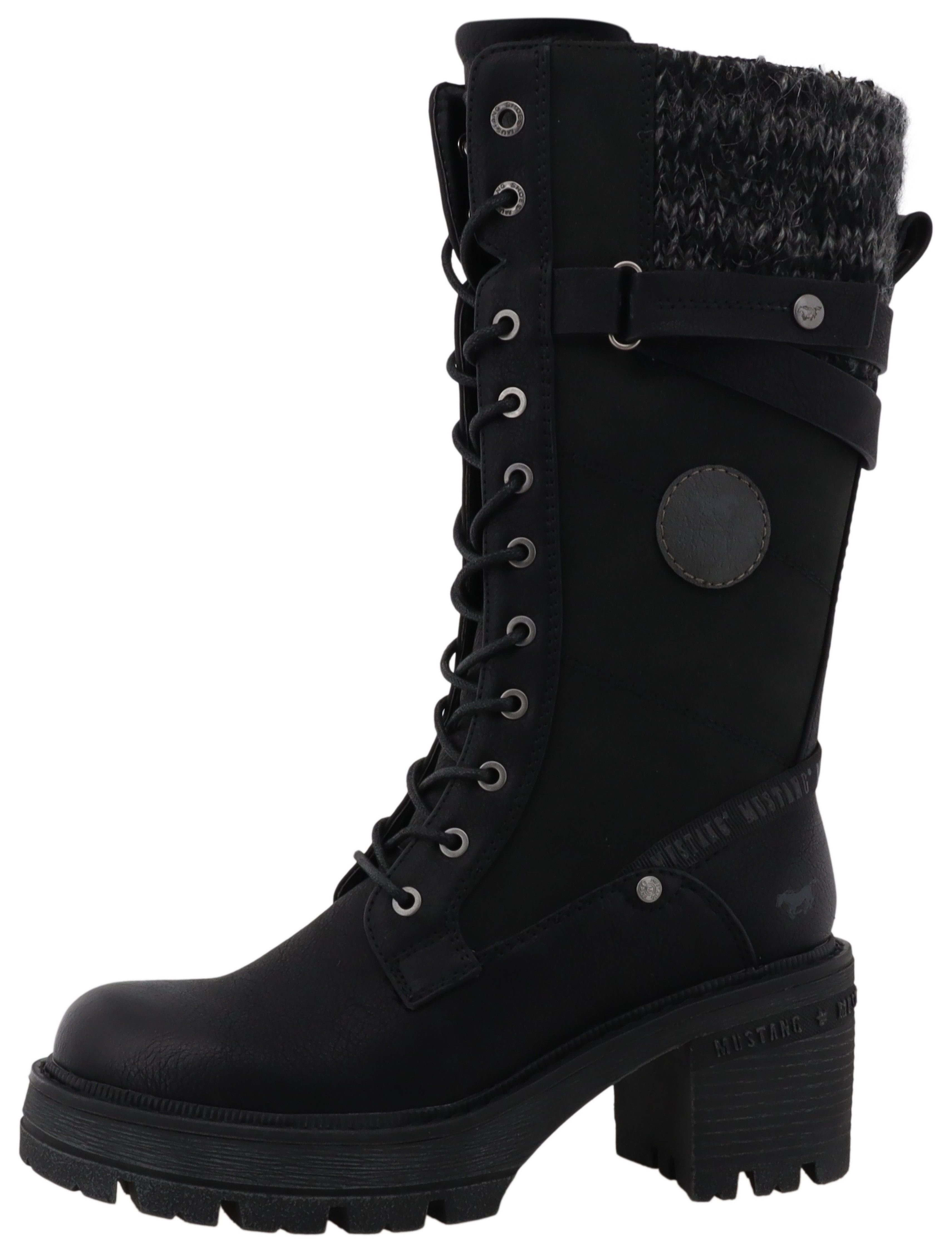 Mustang Shoes Madlin Winterstiefel Snowboots, Winterstiefel mit Textilkrage günstig online kaufen
