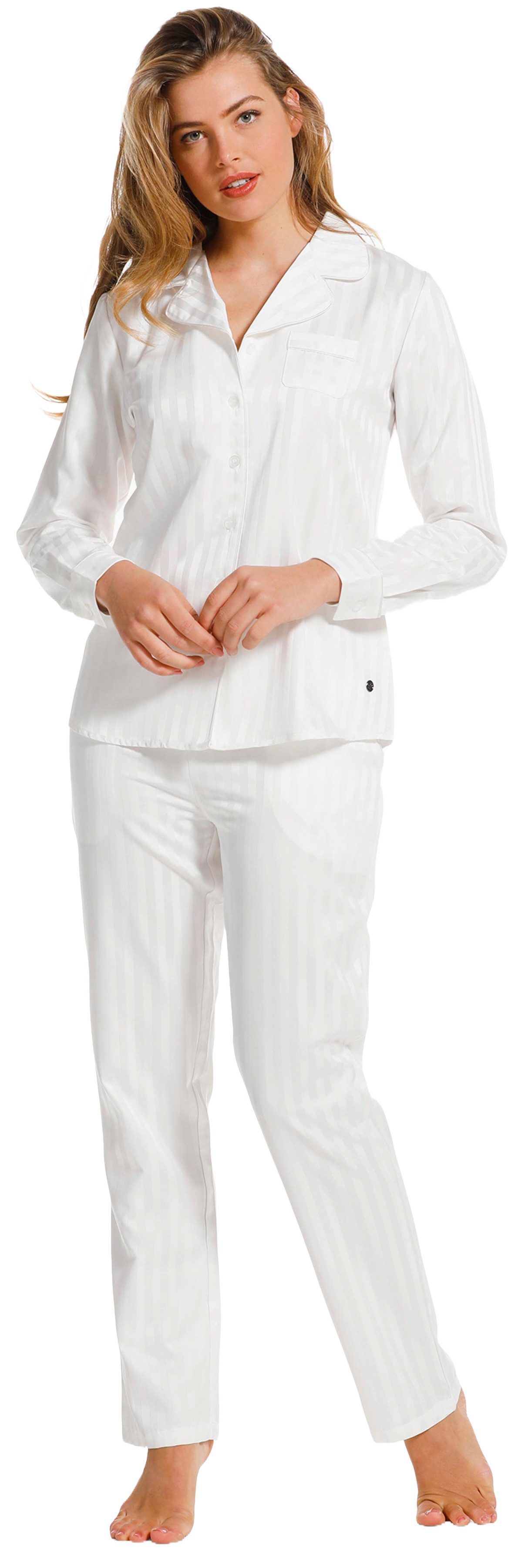 Pastunette Schlafanzug Damen Schlafanzug (2 tlg) Satin