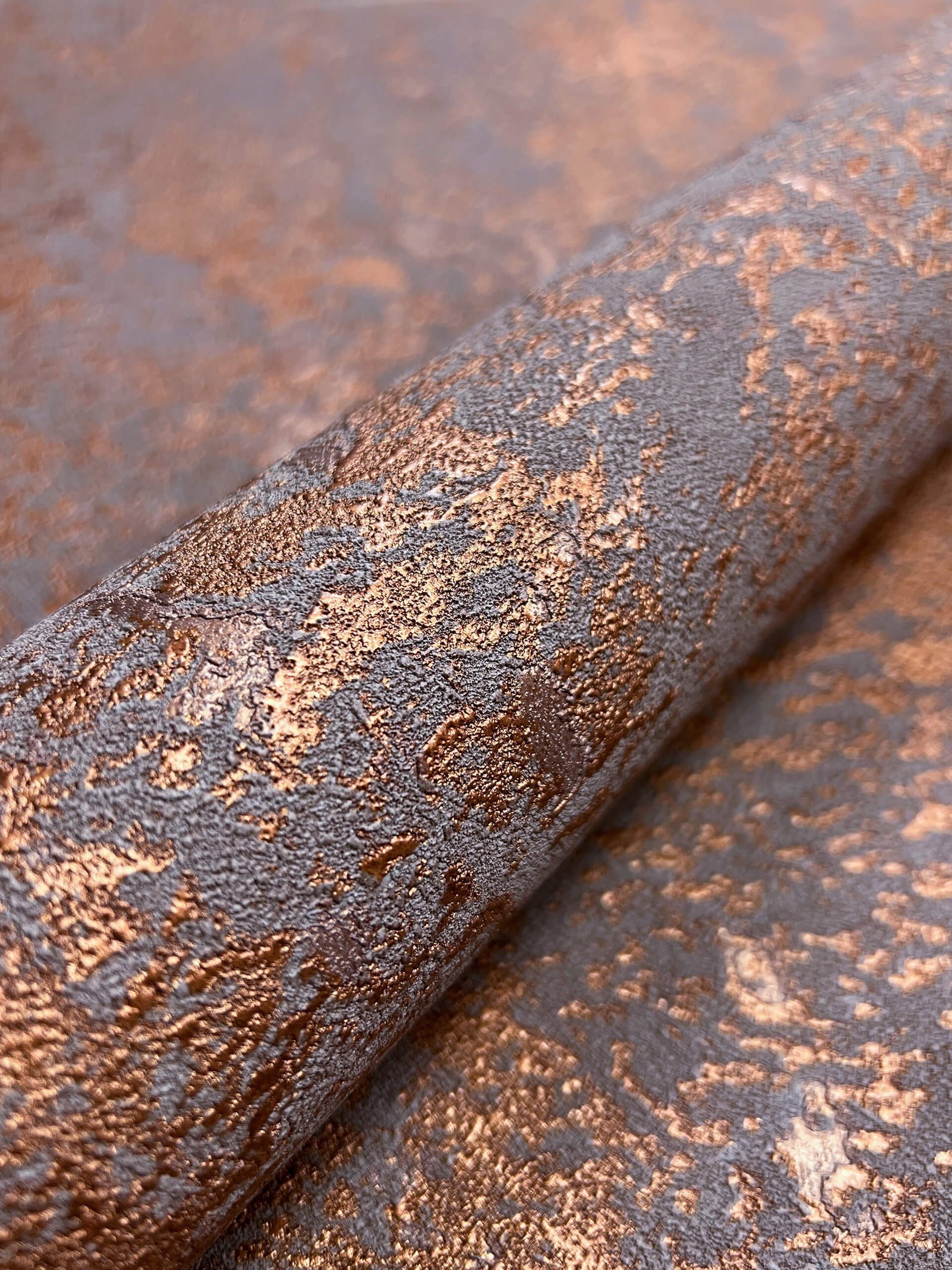 Newroom Vliestapete, Kupfer Tapete Uni Leicht Glänzend - Beton Anthrazit Ro günstig online kaufen