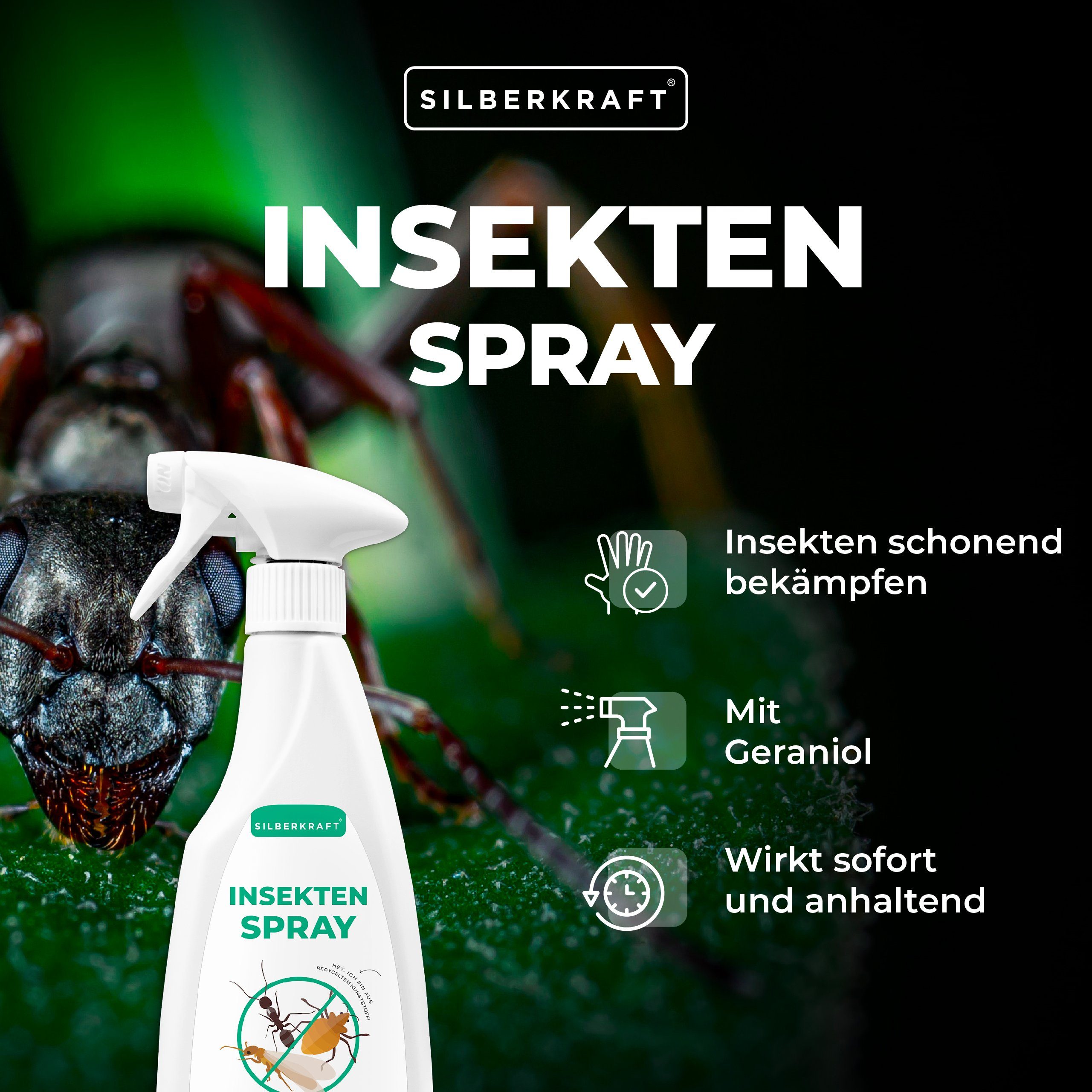Universal Insektenspray, 500 1-St. Silberkraft ml, Insektenspray