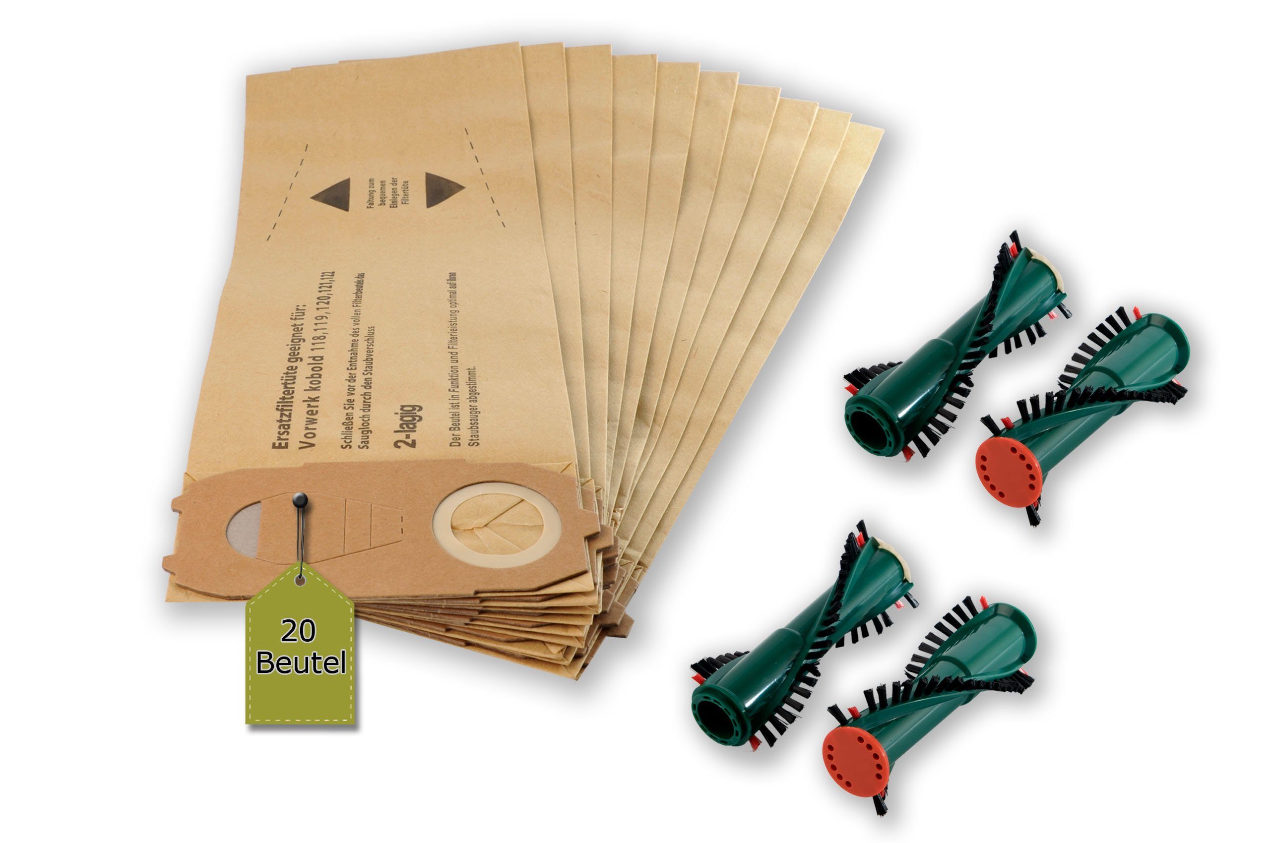 Staubsaugerbeutel passend für Vorwerk Kobold VK 118, 119, 120, 121, 122
