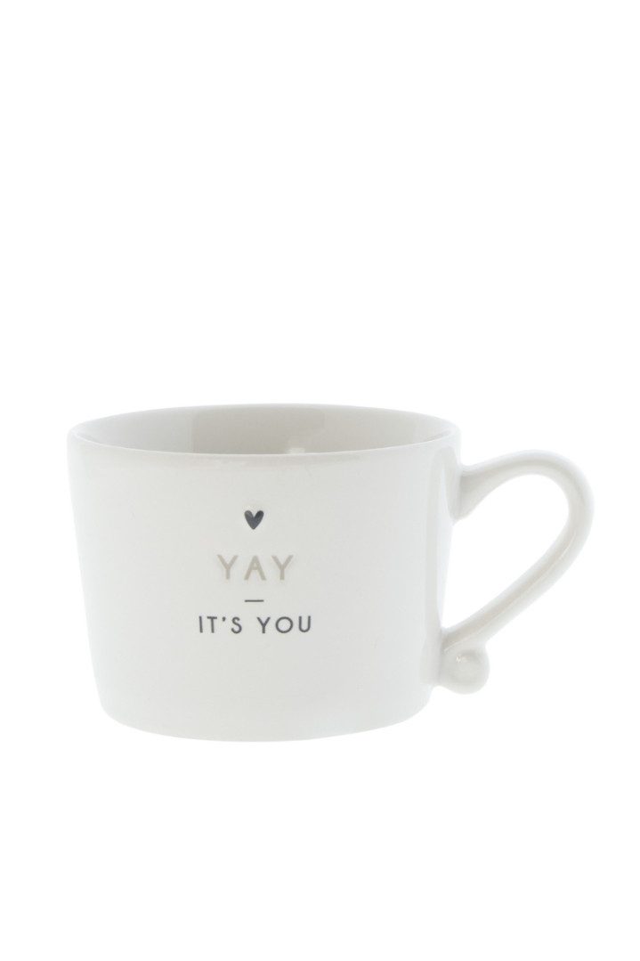 Bastion Collections Geschirr-Set Tasse small - YAY, IT´S YOU - weiß