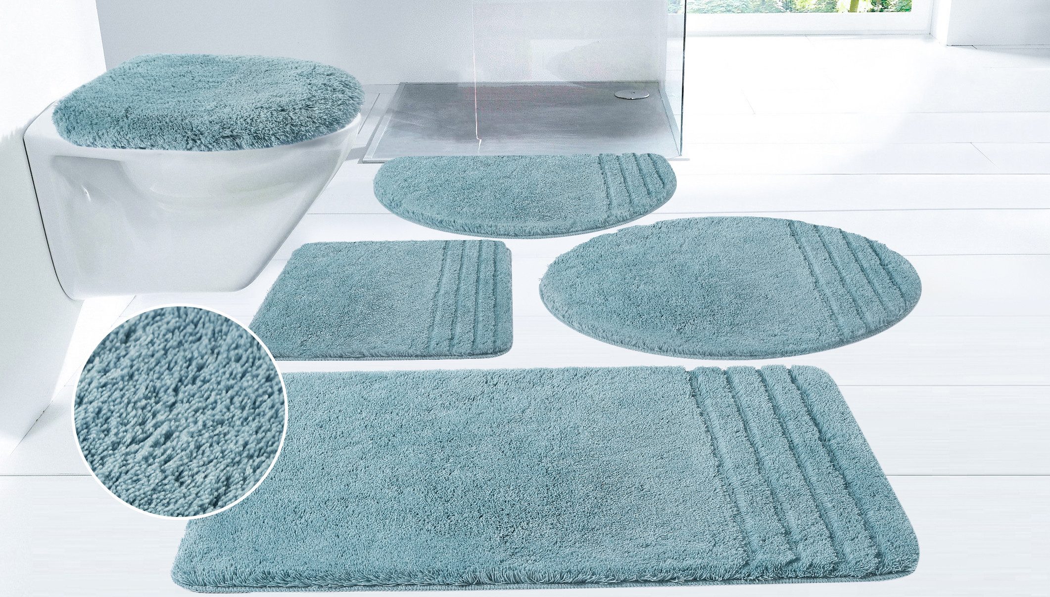 Möve Badematte Loft, Badvorleger, Badezimmer Teppich, günstig online kaufen