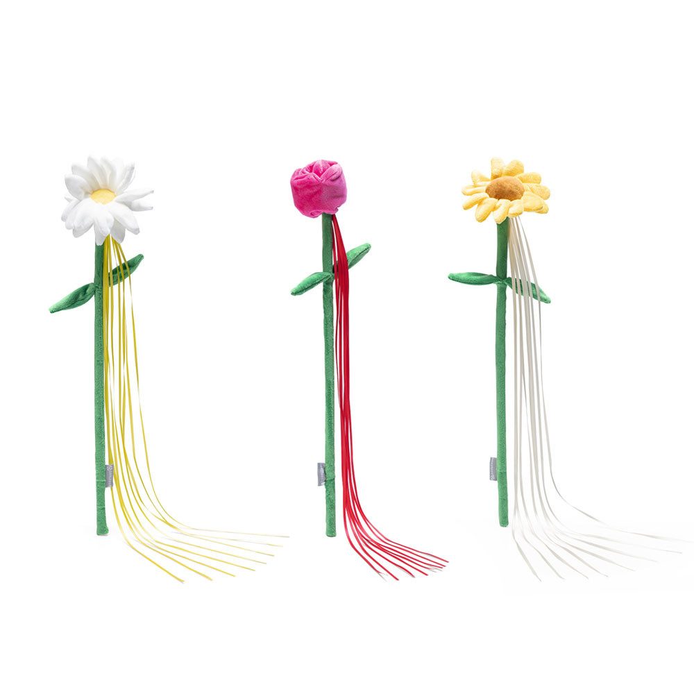 Beeztees Katzen-Federwedel Beeztees Katzenangel Frühlingsblumen