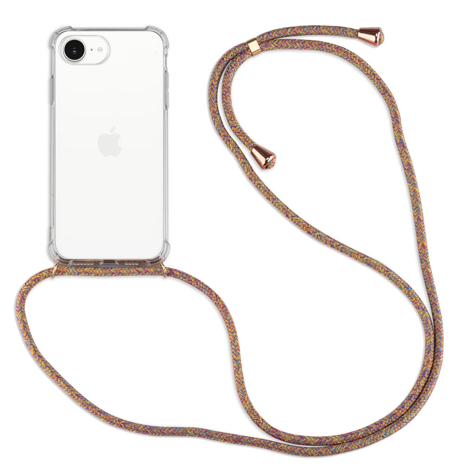 betterfon Handykette für iPhone 17E / 16E Hanfyhülle - Hülle mit Band zum Umhängen, Hände frei – mit Silikonhülle & Schnur für flexiblen Alltag
