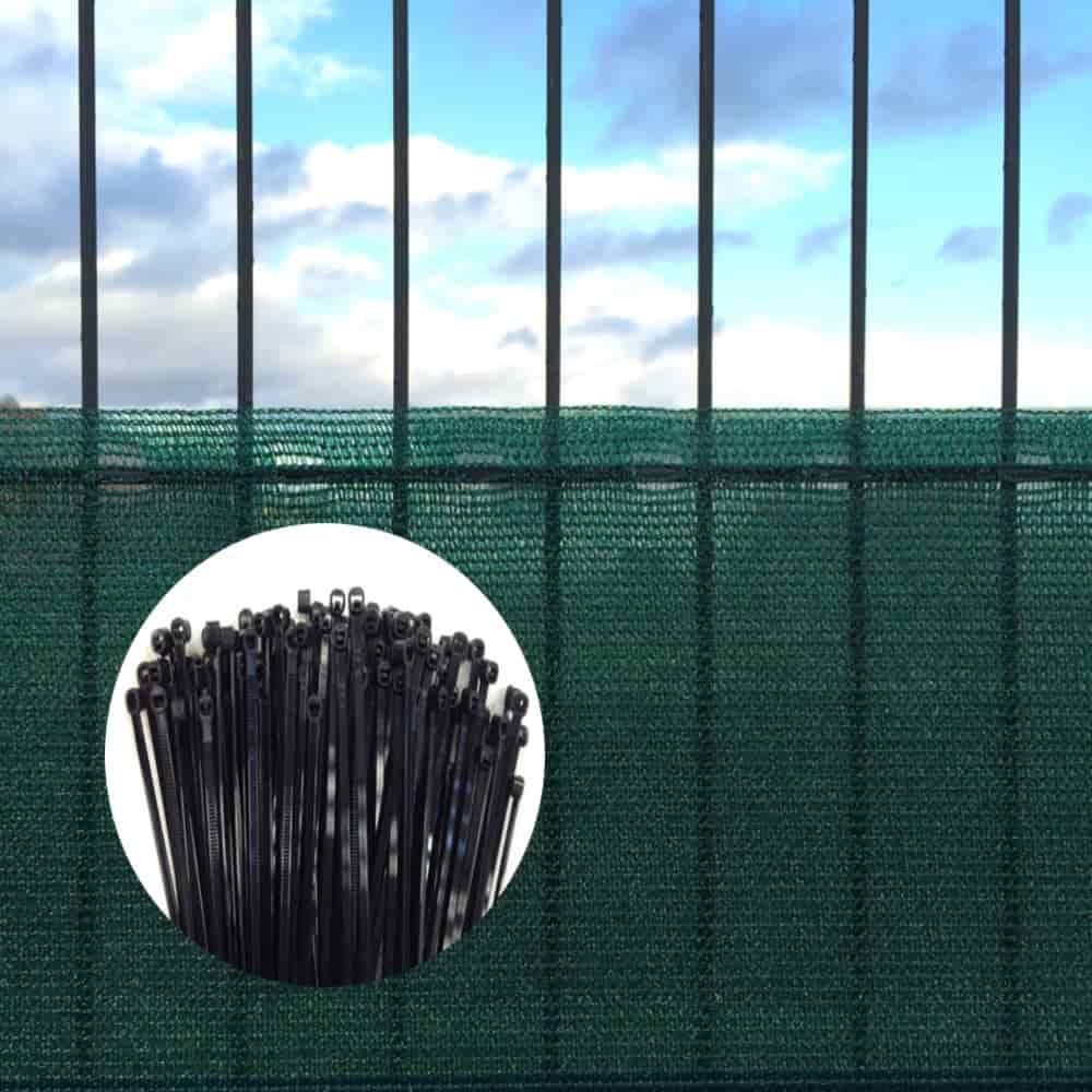 KLASEBO® Windschutz Ширмыnetz, Windschutznetz, Boni, 2 m x 50 m, inkl., Befestigungsset