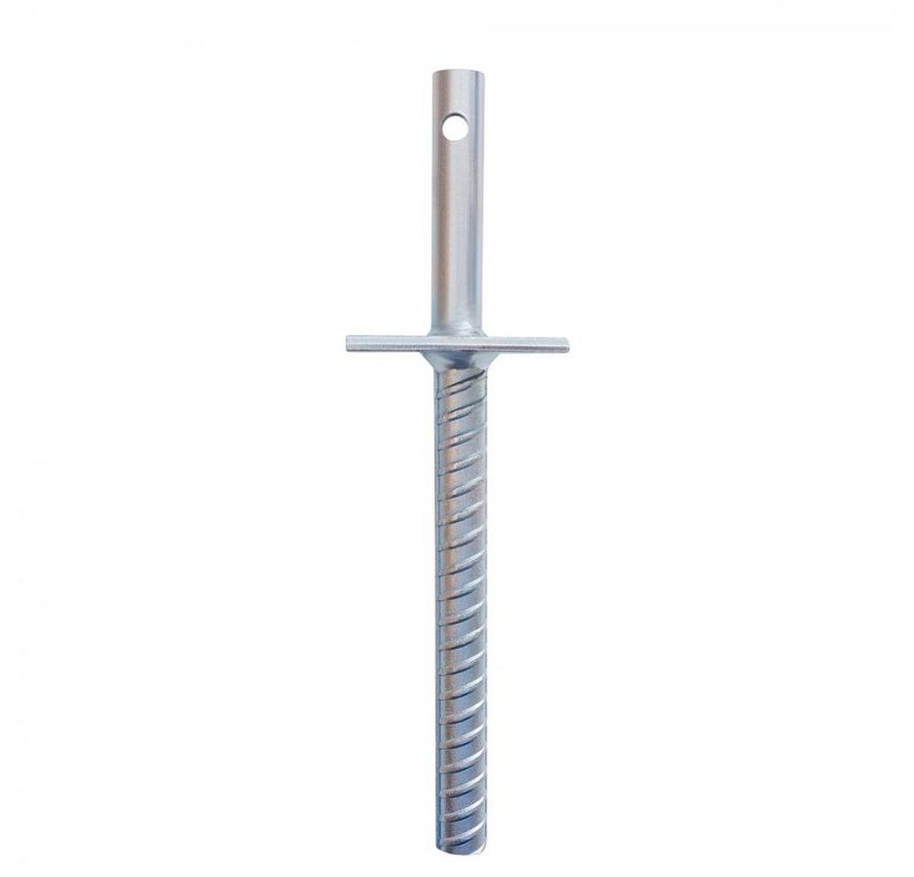 Thumbnail - ROG-Gardenline Pfostenträger Pfostenträger 8x8 cm Platte, Dorn und Dolle, Länge 30,6 cm, Stahl, (11-St), verzinkt