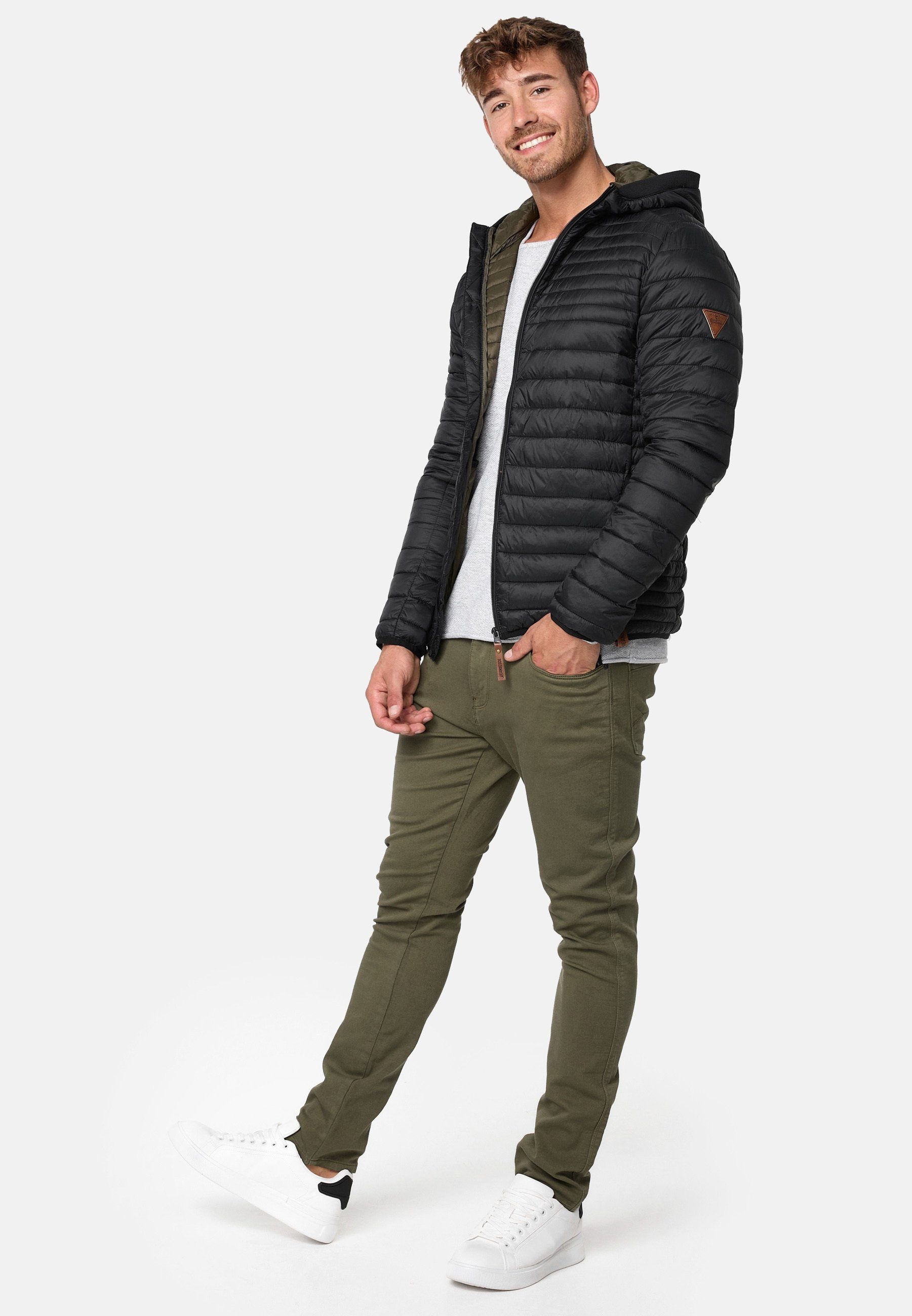 Indicode Steppjacke Herren Bowers Herrenjacke Daunen-Optik
