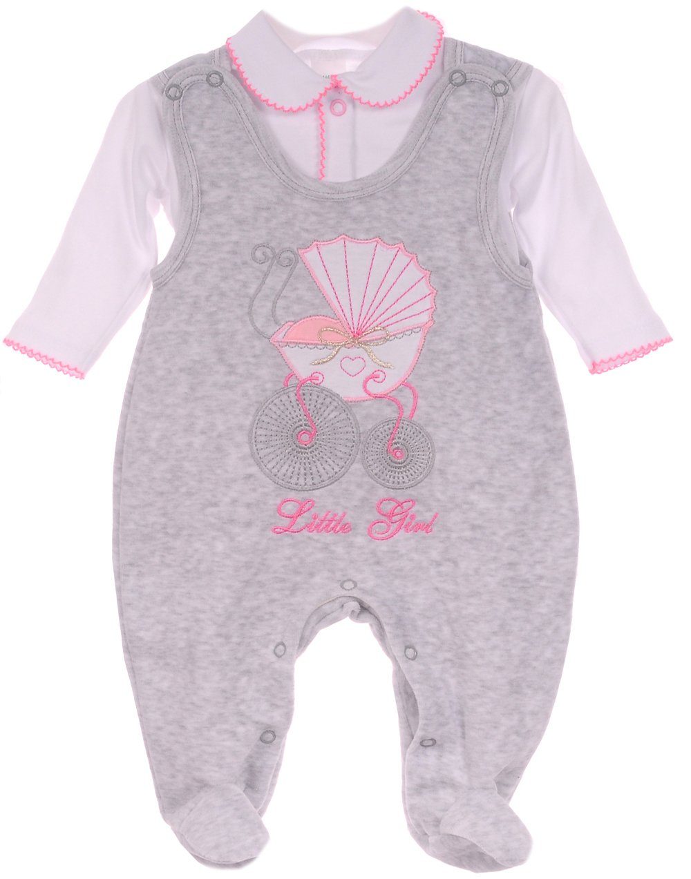 La Bortini Strampler Strampler und Shirt 2tlg. Set Baby Anzug 46 50 56 62 68