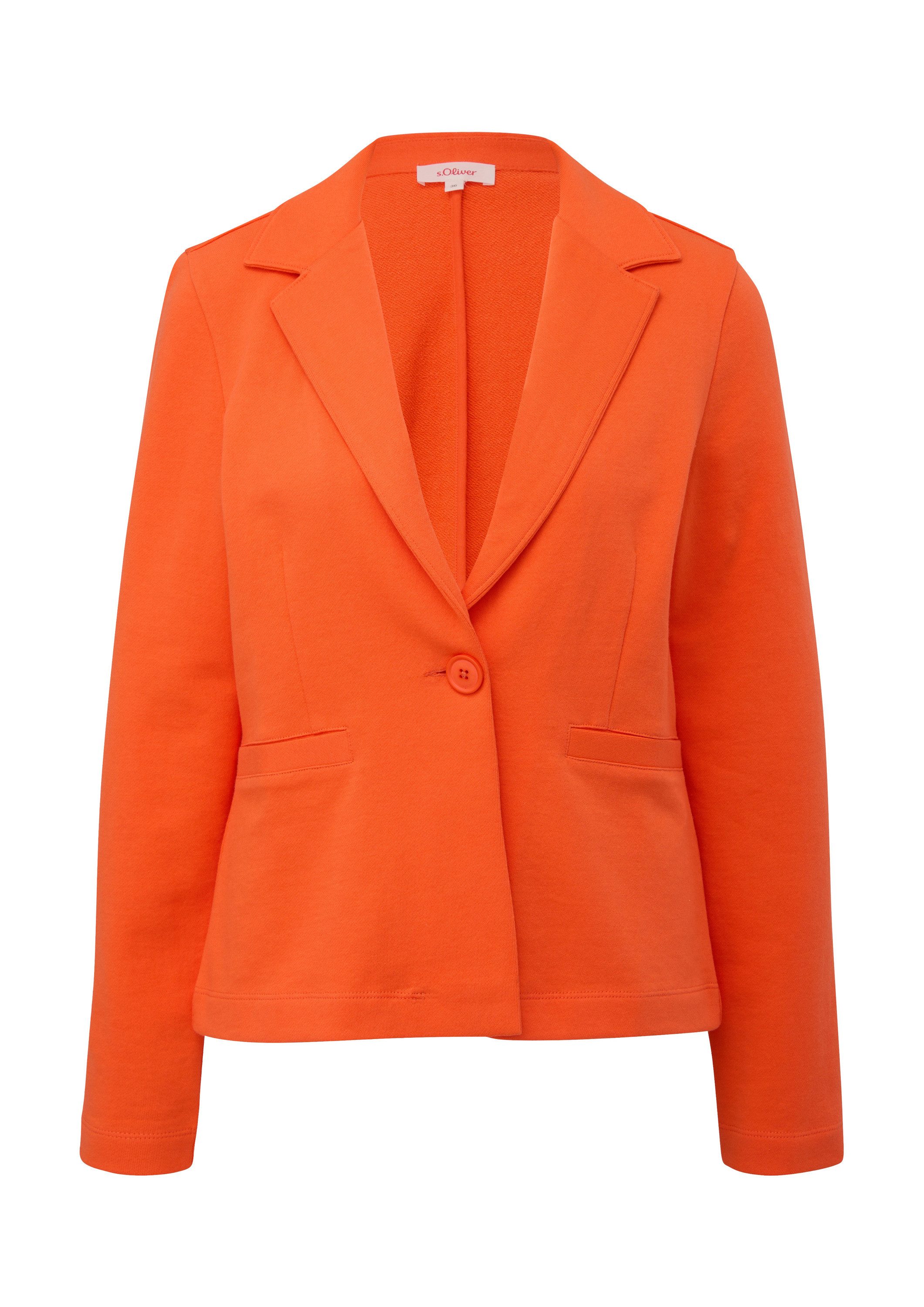 s.Oliver Sweatjacke Sweatshirt Jacke Blazer aus Sweatstoff günstig online kaufen