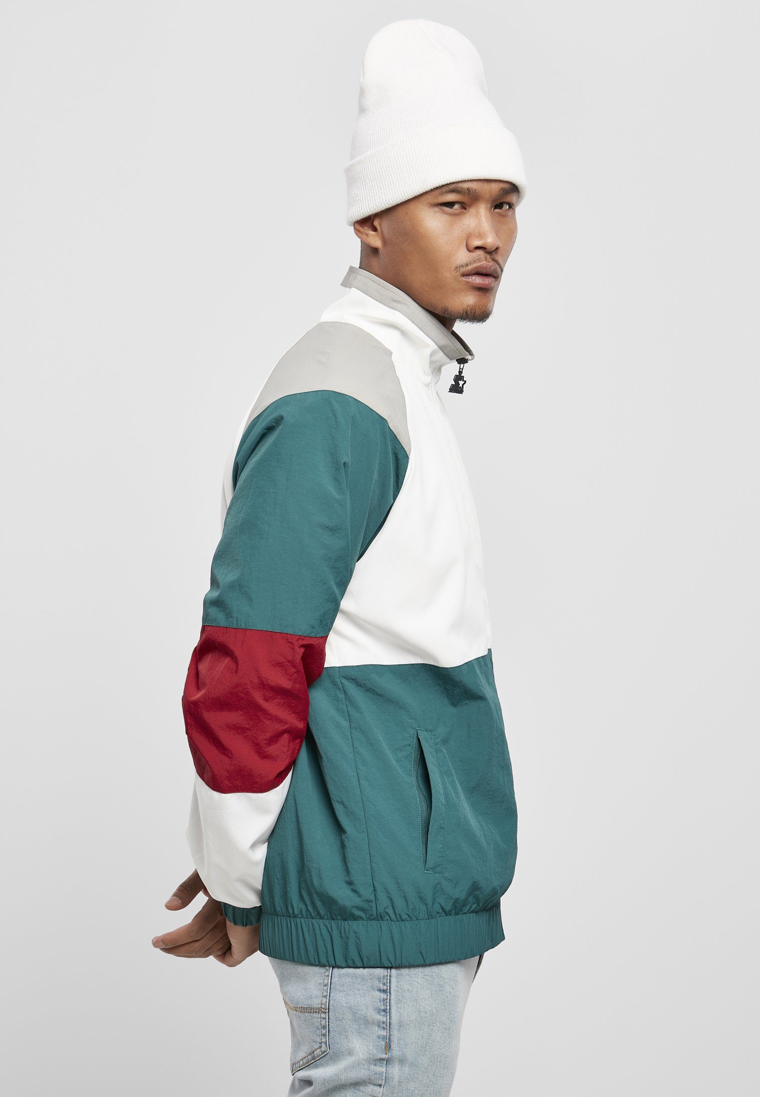 retrogreen/white/green Starter Blouson Color (1-St) Block Herren Starter Retro Jacket