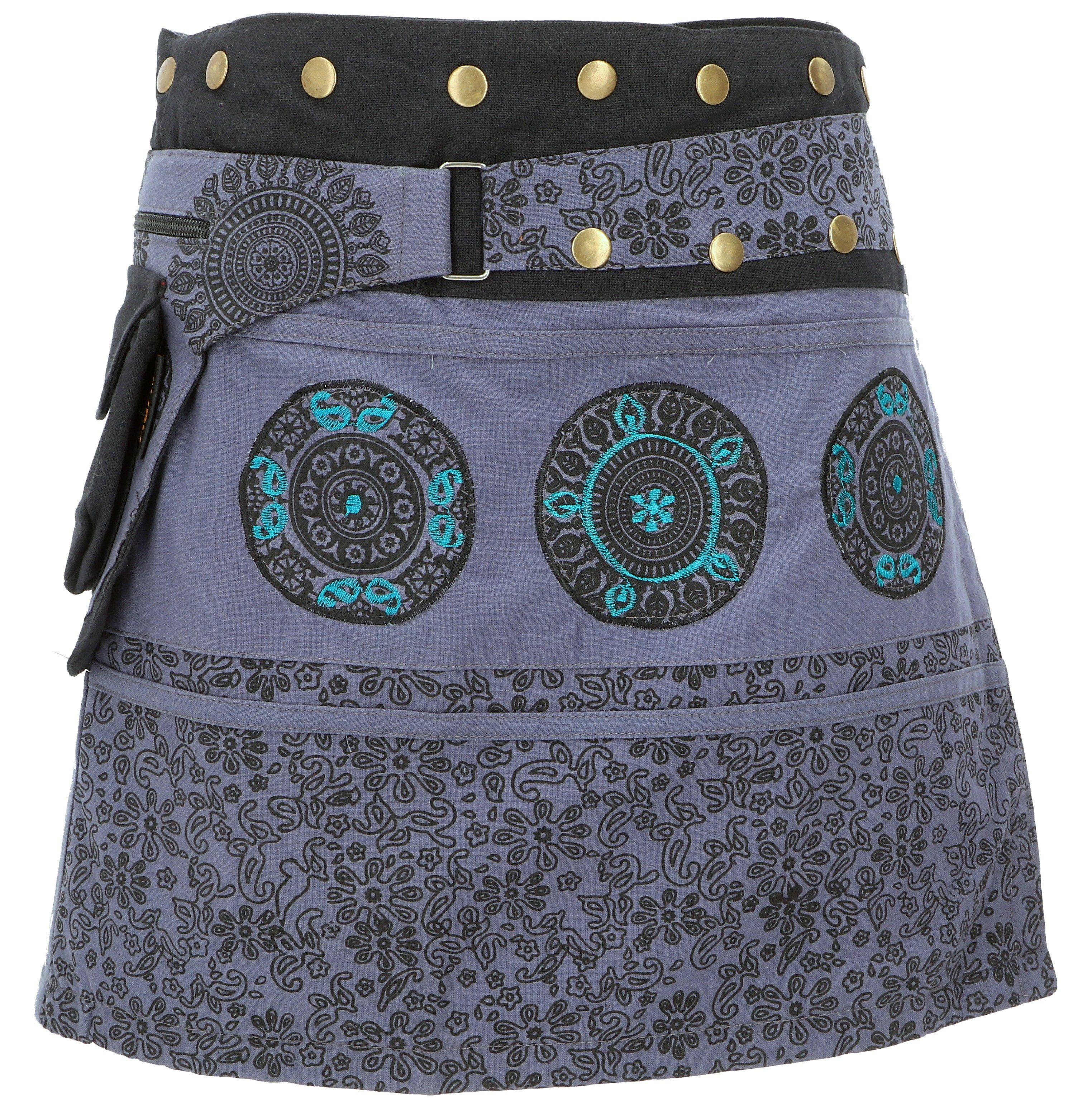 Guru-Shop Minirock Wickelrock, kurzer Rock, Cacheur, günstig online kaufen