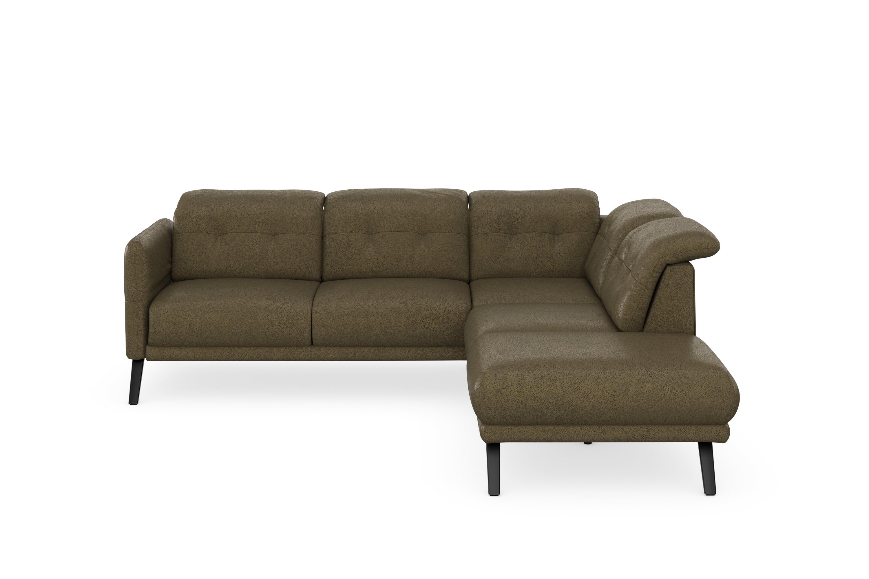 sit&more Ecksofa Scandia, Wahlweise mit Kopfteilverstellung und Armteilfunktion