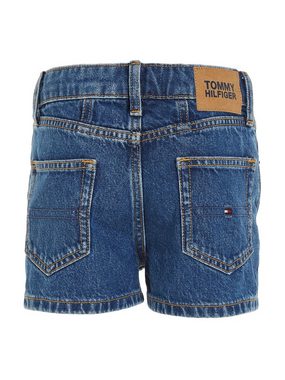 Tommy Hilfiger Shorts GIRLFRIEND MID BLUE SHORTS mit Tommy Hilfger Logo-Badge