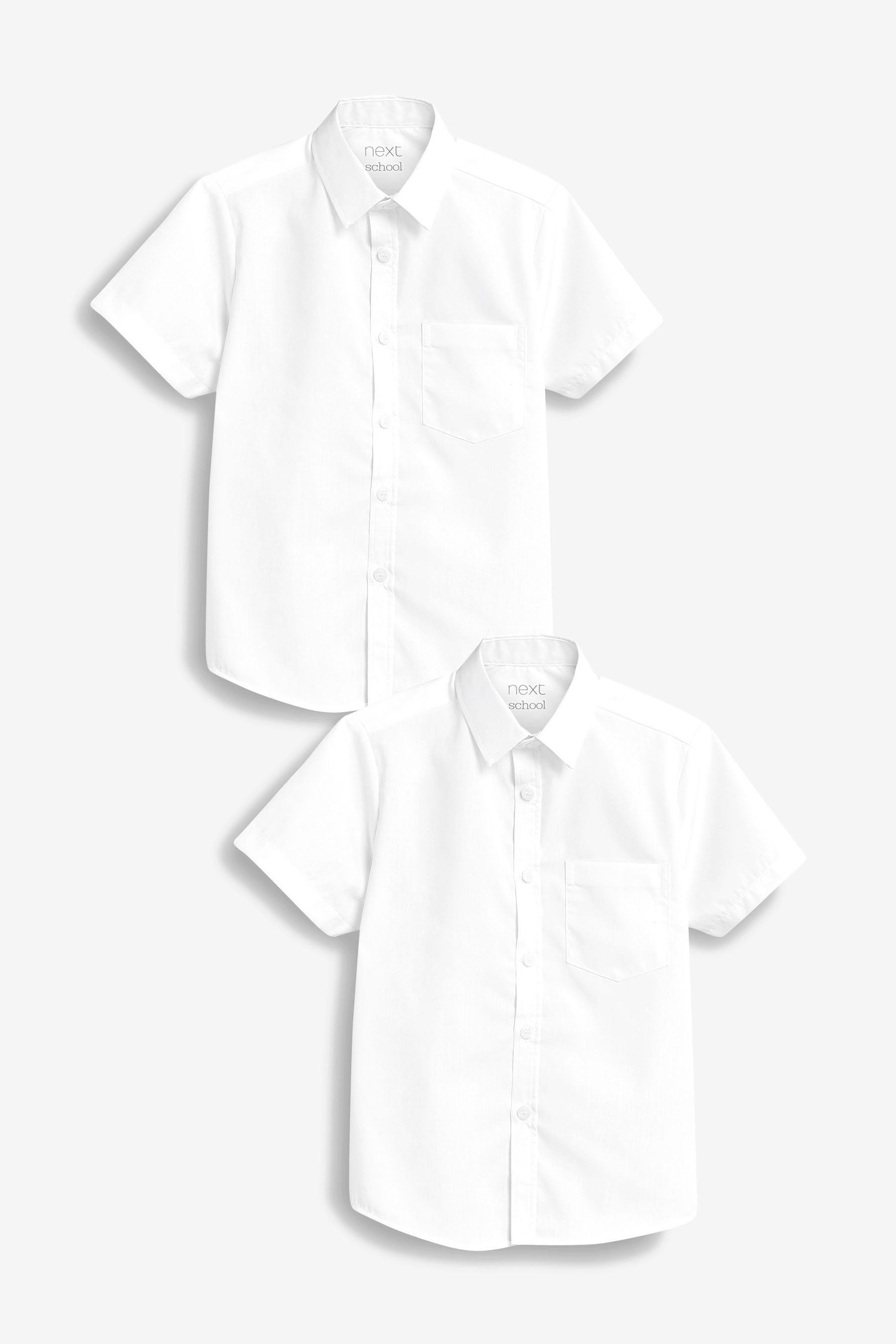 Kurzarmhemd Kurzarmhemden mit Klettverschluss, 2er-Pack
