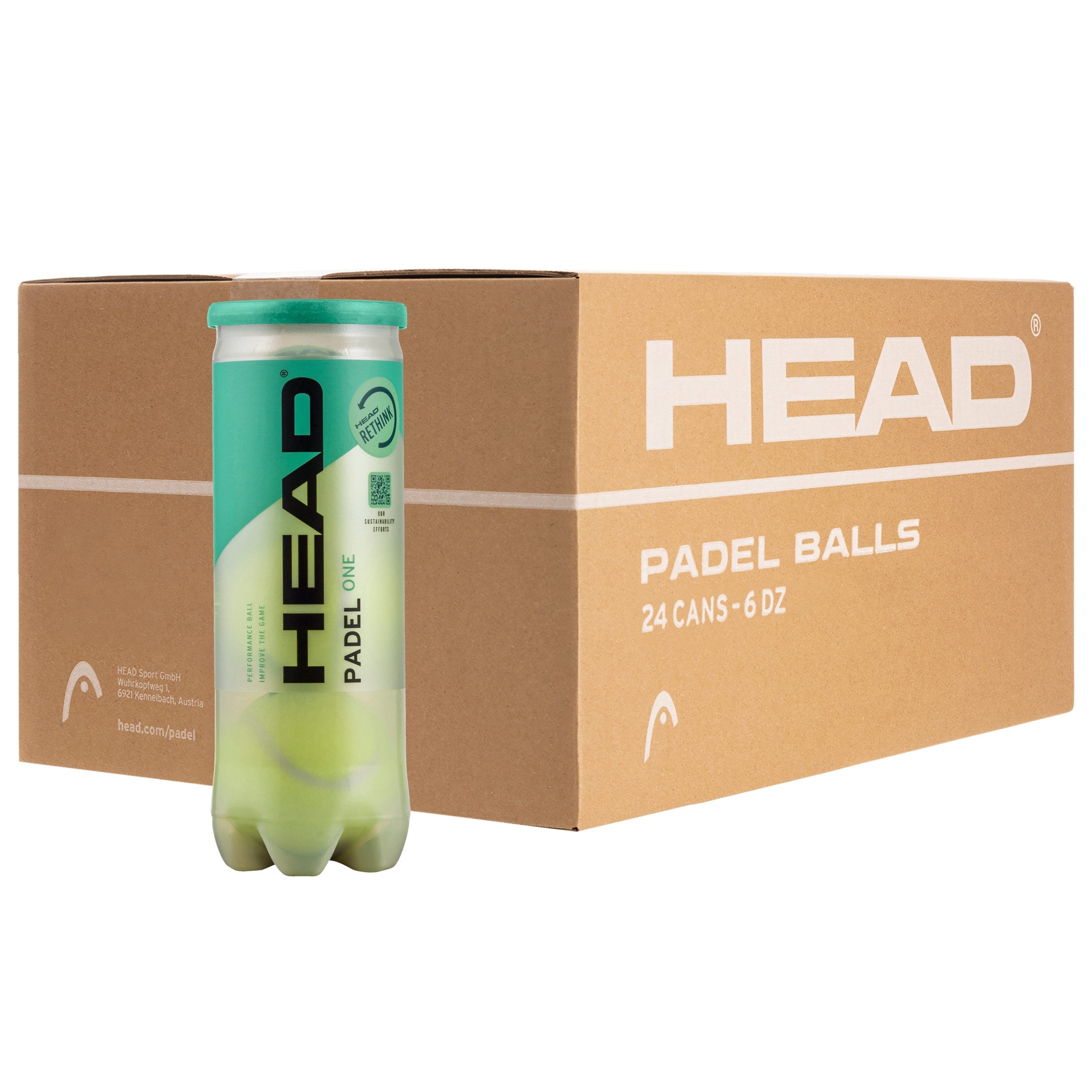 Head Tennisball 3B HEAD PADEL ONE -S - 6DZ -