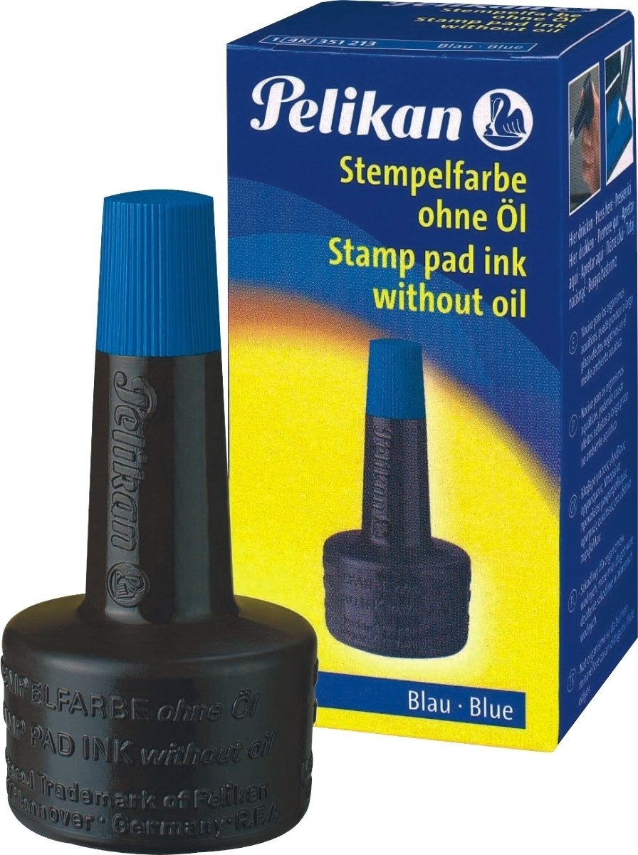 Stempel Stempelfarbe ohne Öl blau