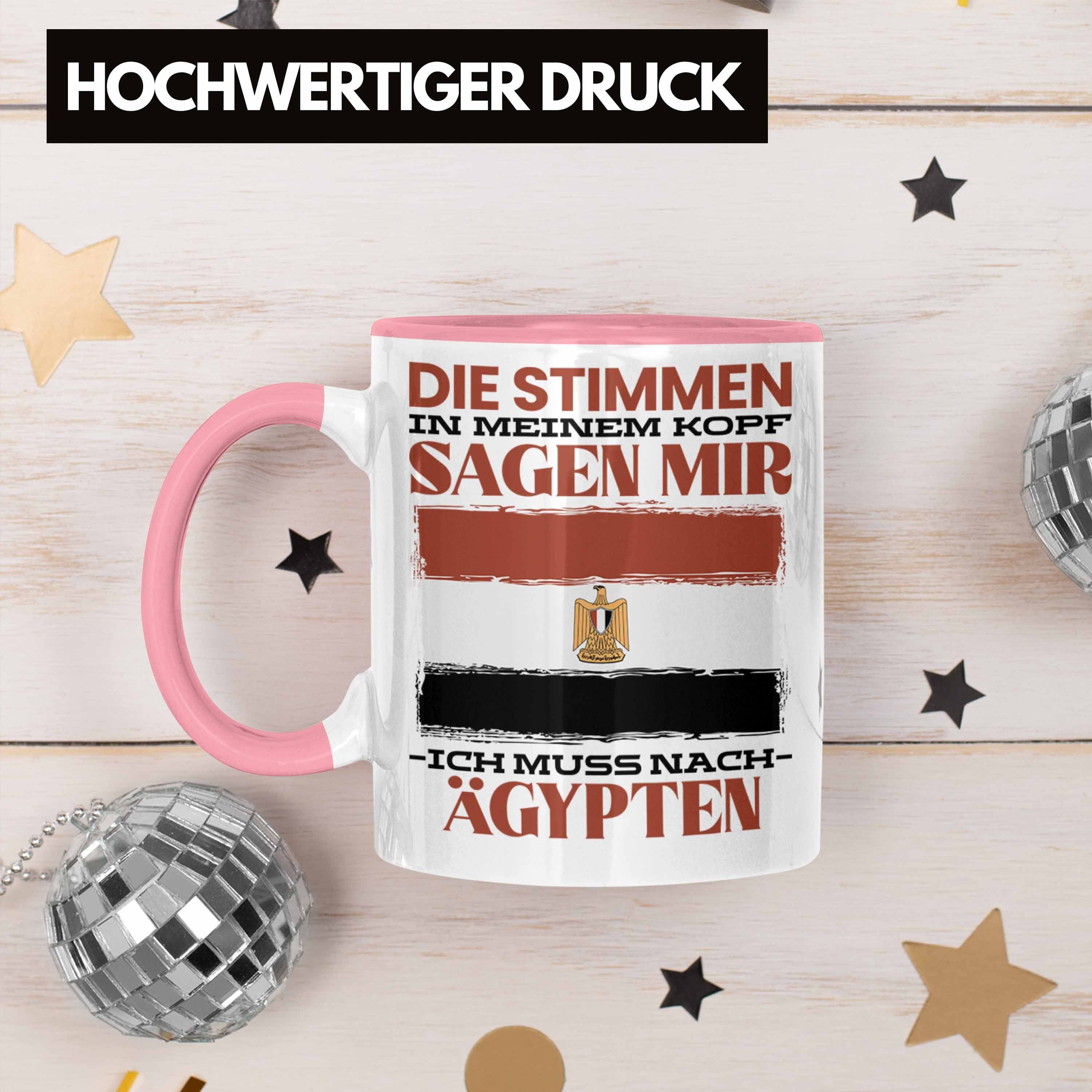 Trendation Tasse Tasse Geschenk Urlaub Gesch - Ägypten Ägypter Heimat Trendation Rosa Spruch