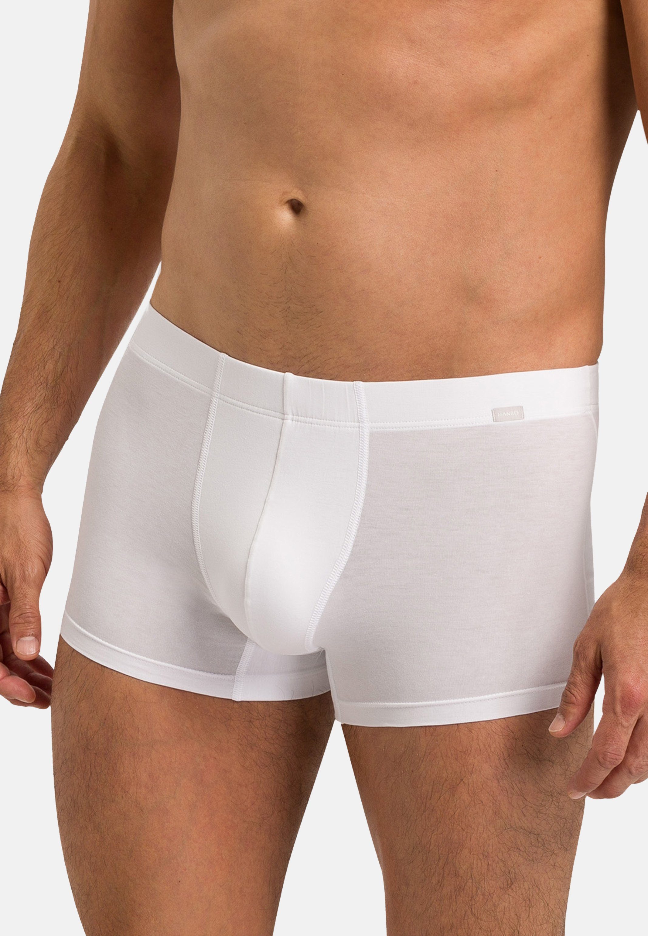 Ohne (Spar-Set, Weiß Boxer Pack - Eingriff Essentials Hanro 2er Retro / 2-St) - Short Pant Cotton Retro - Baumwolle