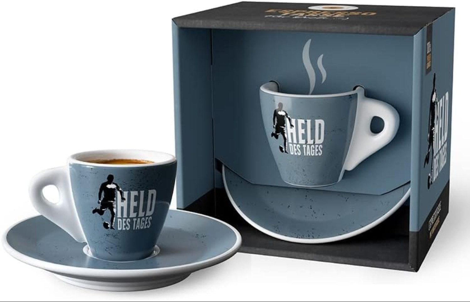 La Vida Geschenk für Dich Espressotasse la Vida Espresso-Tasse für Dich, Held des Tages, Dickwandige Tasse