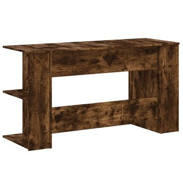 vidaXL Schreibtisch Schreibtisch Räuchereiche 140x50x75 cm Holzwerkstoff