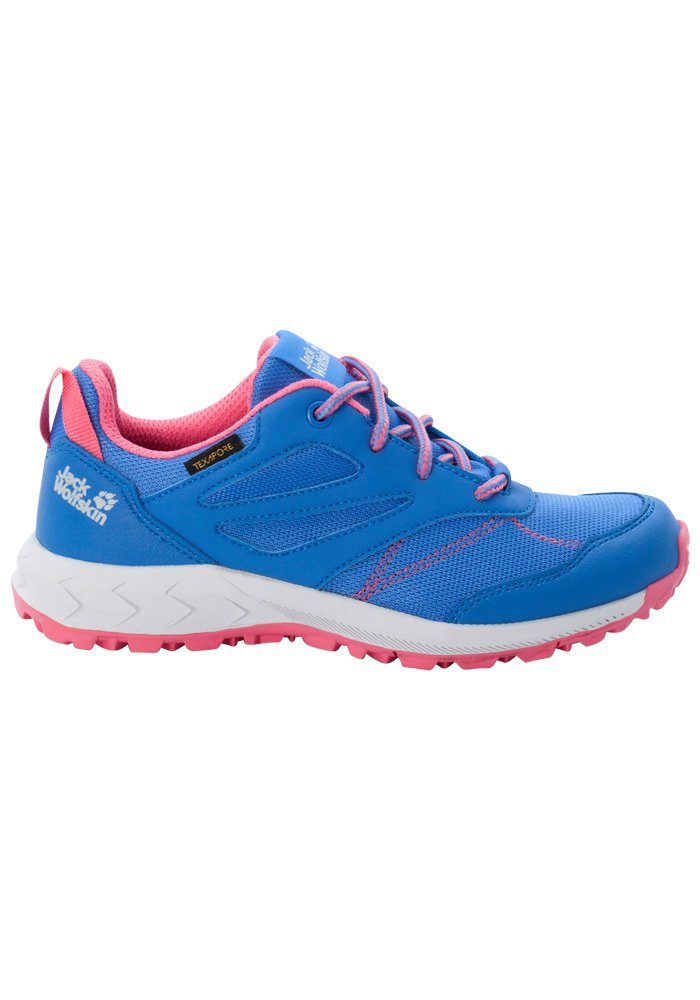 [Das heutige Highlight] Jack Wolfskin WOODLAND TEXAPORE blue-coral LOW Wanderschuh K