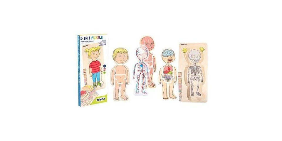 beleduc Puzzle Beleduc 17160 - Lagenpuzzle Körper, Dein Körper Mädchen, 5 i günstig online kaufen