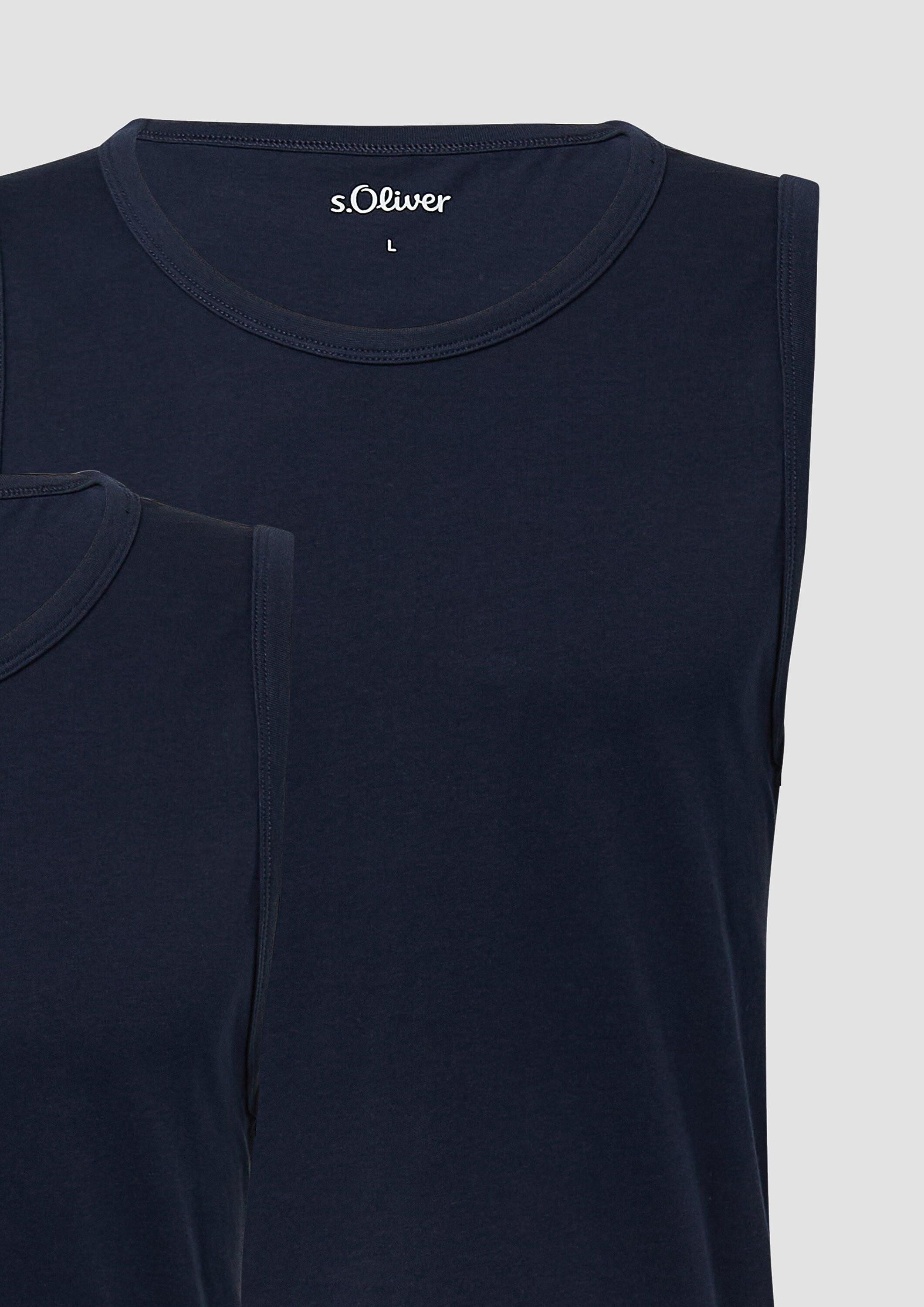 s.Oliver Muskelshirt T-Shirt Tanktop im 2er-Pack