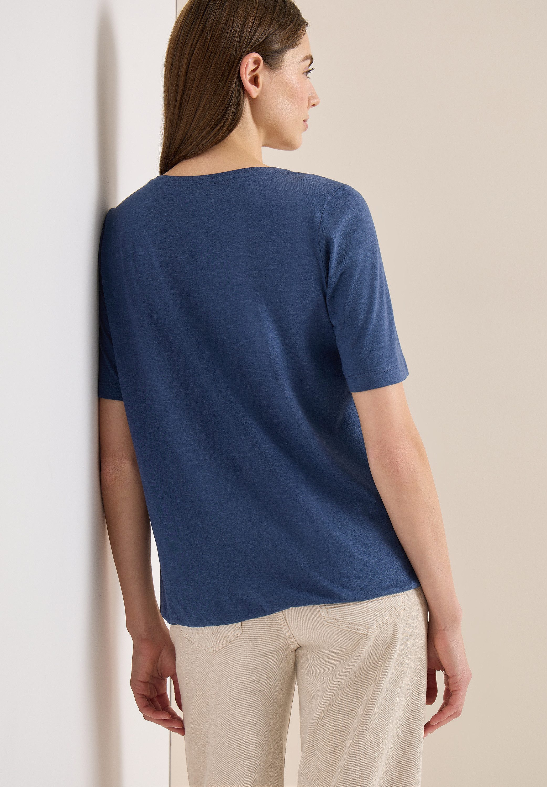 CECIL V-Shirt Sommershirt im Tunika-Look günstig online kaufen