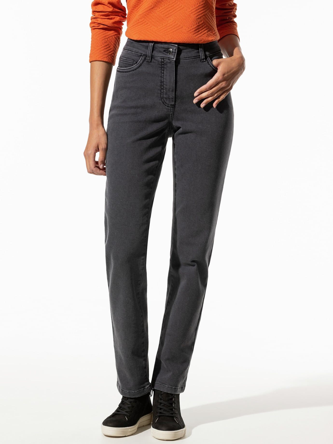 Walbusch Regular-fit-Jeans Damen Alaska-Jeans Thermolite Stretch Regular Fit, pflegeleicht, atmungsaktiv, Langgröße