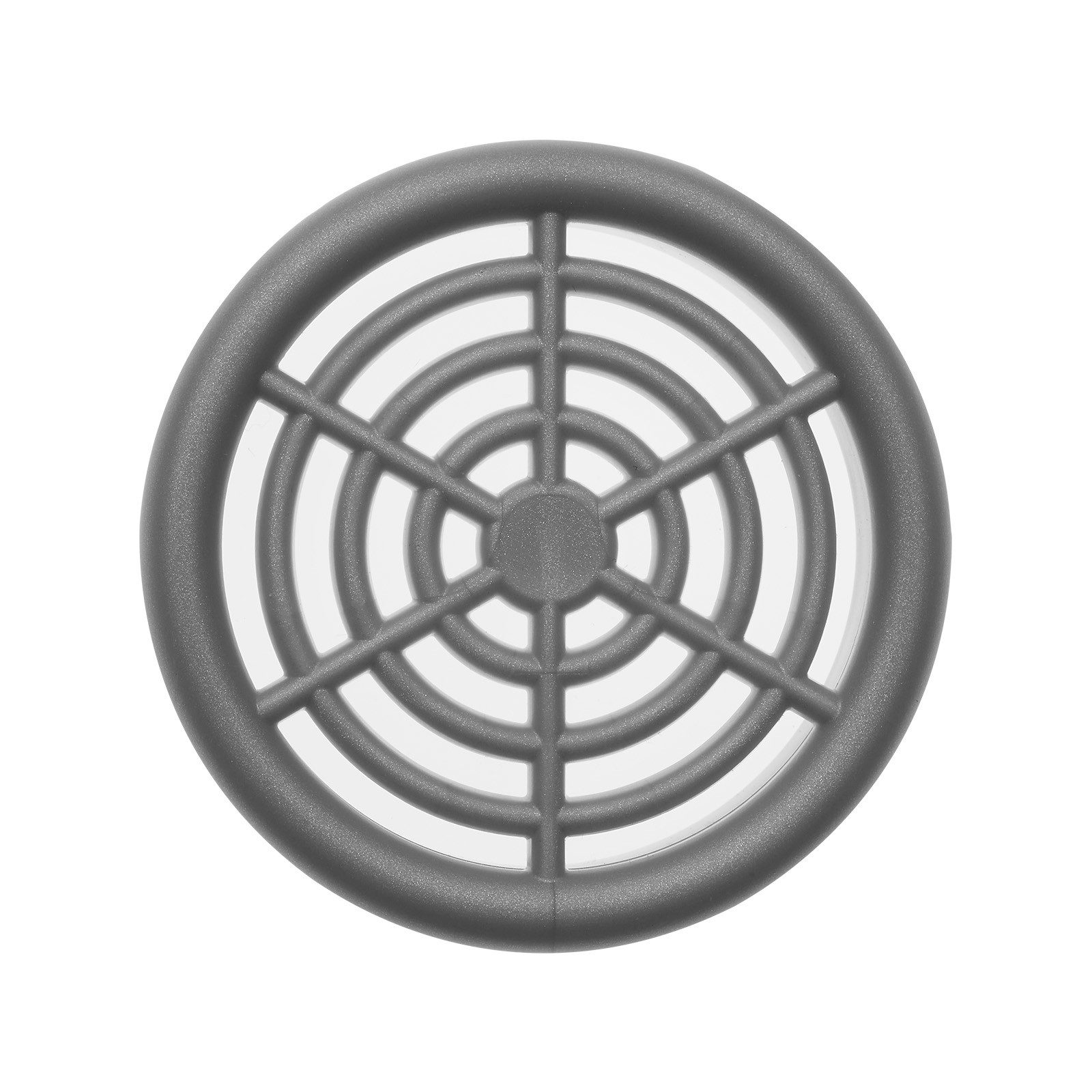 SO-TECH® Lüftungsgitter zum Einlassen mit Abdeckrand Belüftung Innen und Außen (1 St), Ø 48mm / Einbau-Ø: 42,9 mm / Einbautiefe: 6,8mm - geschlitzt