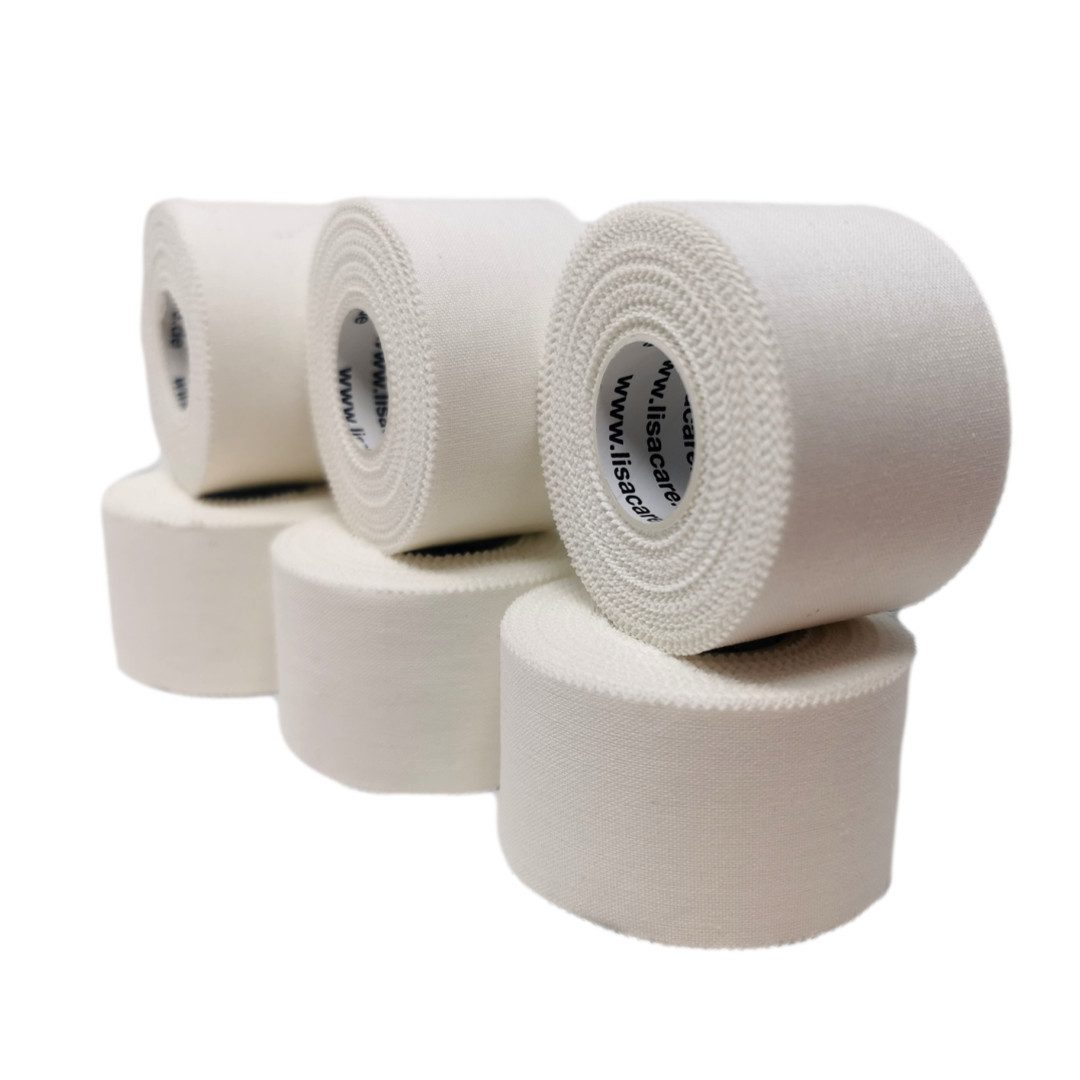 LisaCare Kinesiologie-Tape - Sport-Tape - Fixier- & Stabilisier-Tape (Set, 6-St., / 3,8cm x 10m) Latexfrei