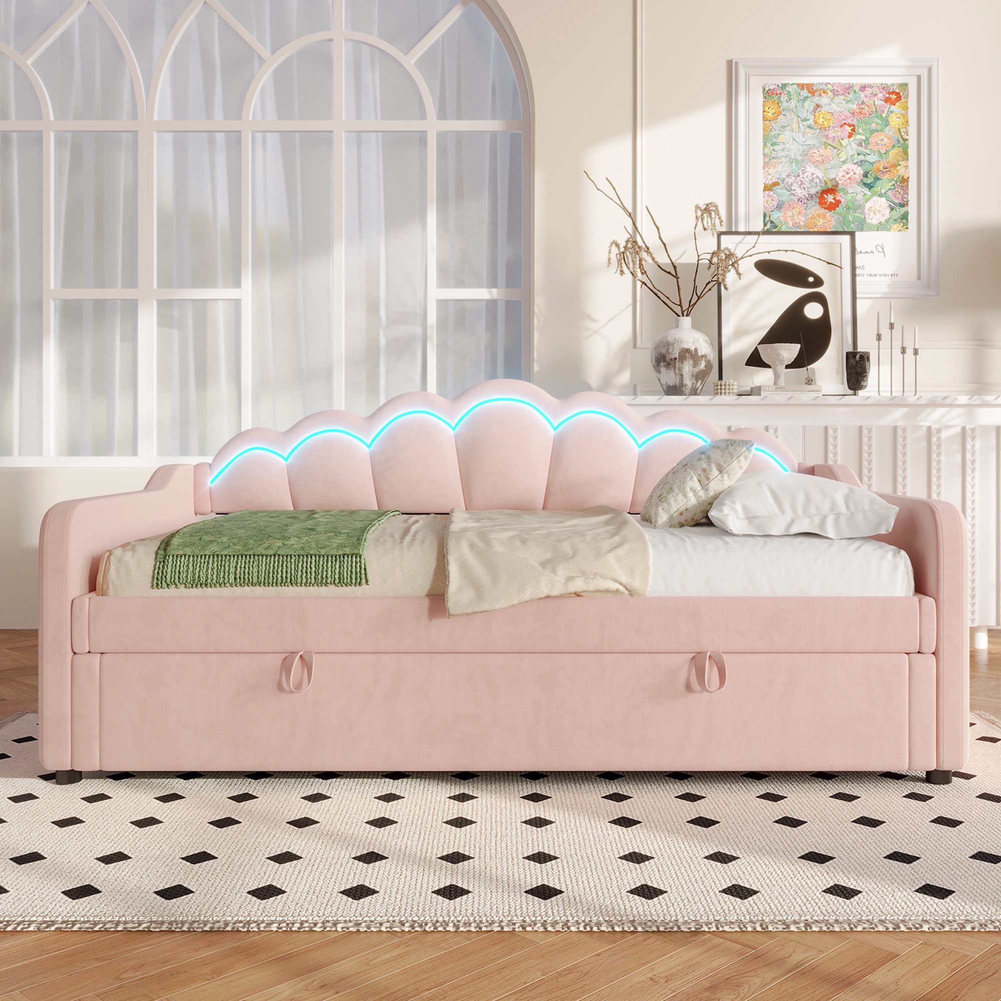 TavilaEcon Boxspringbett Schlafsofa, Hydraulisch Bett mit günstig online kaufen