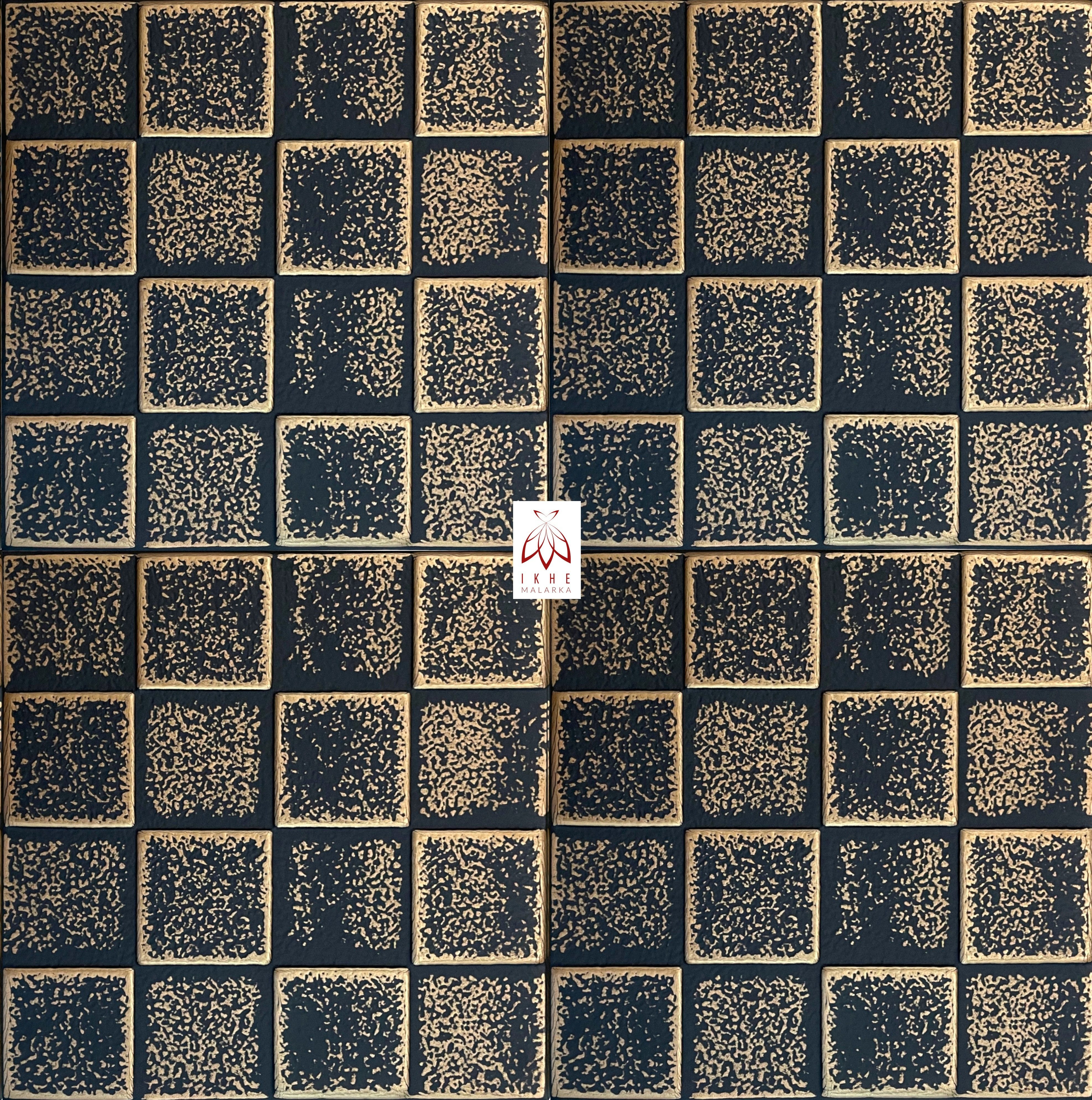 IKHEMalarka 3D Wandpaneel aus Polystyrol Styropor XPS, BxL: 50,00x50,00 cm, 0,25 qm, Paneelen für Wand & Decken 50x50cm