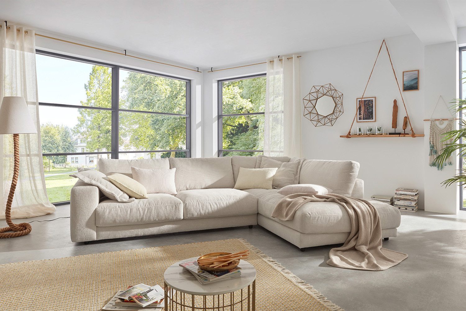KAWOLA Ecksofa MADELINE, Couch L-Form rechts günstig online kaufen