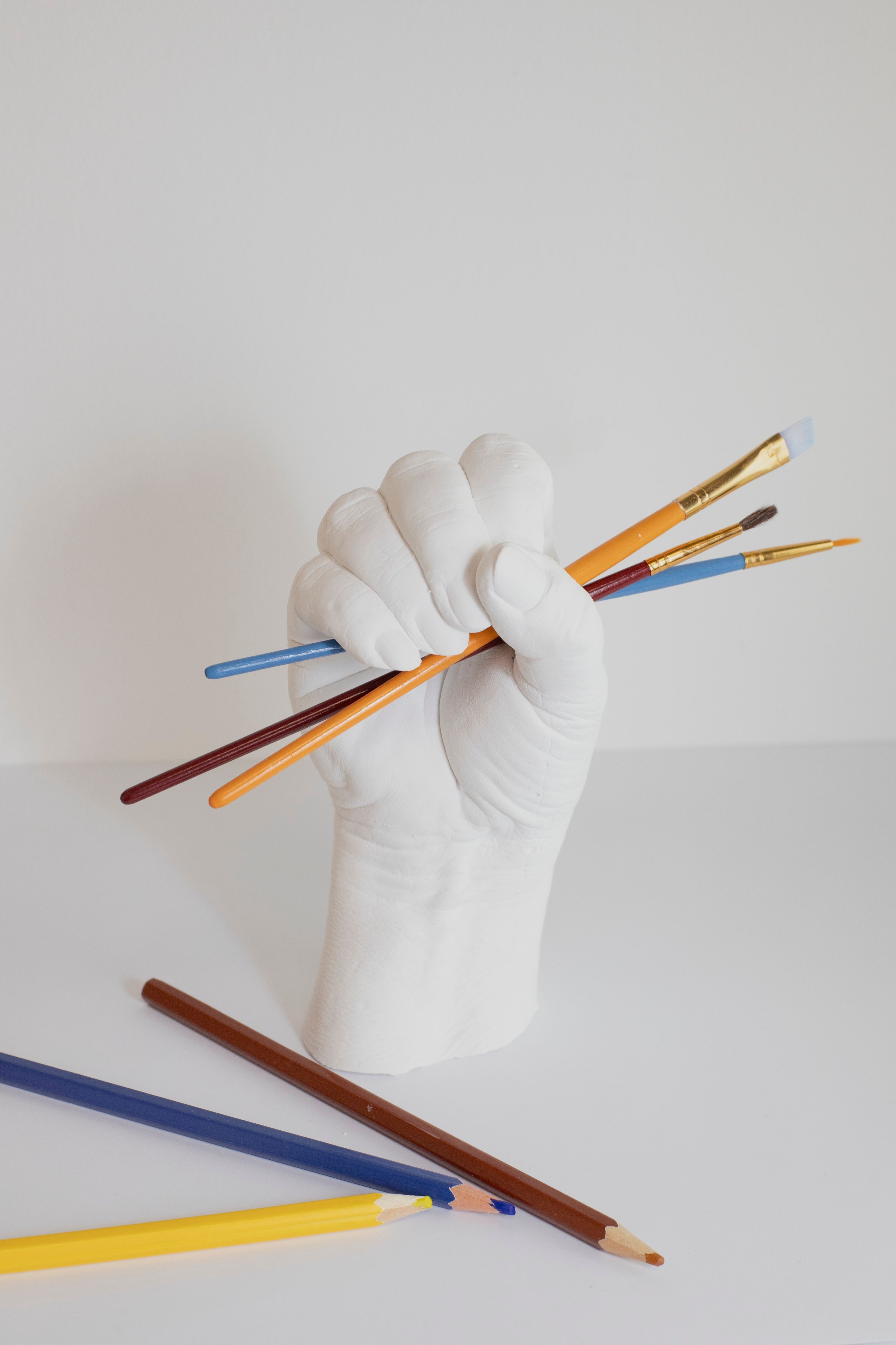 CREARTEC Kreativset Creaform Abform Set - 450 g Abformmasse und 1000 g Gießpulver, für Abdrücke von Händen, Gegenständen und mehr - Made in Germany