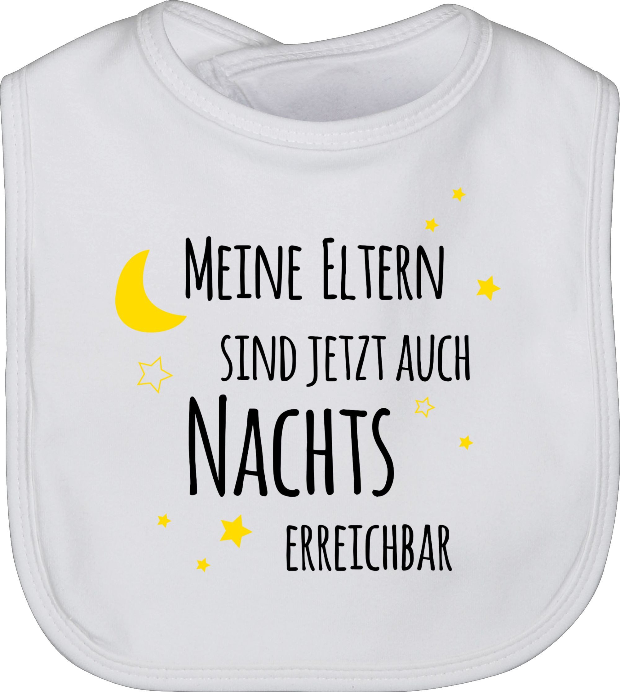 Lätzchen Meine Eltern sind jetzt auch nachts erreichbar Sterne schwarz/gelb