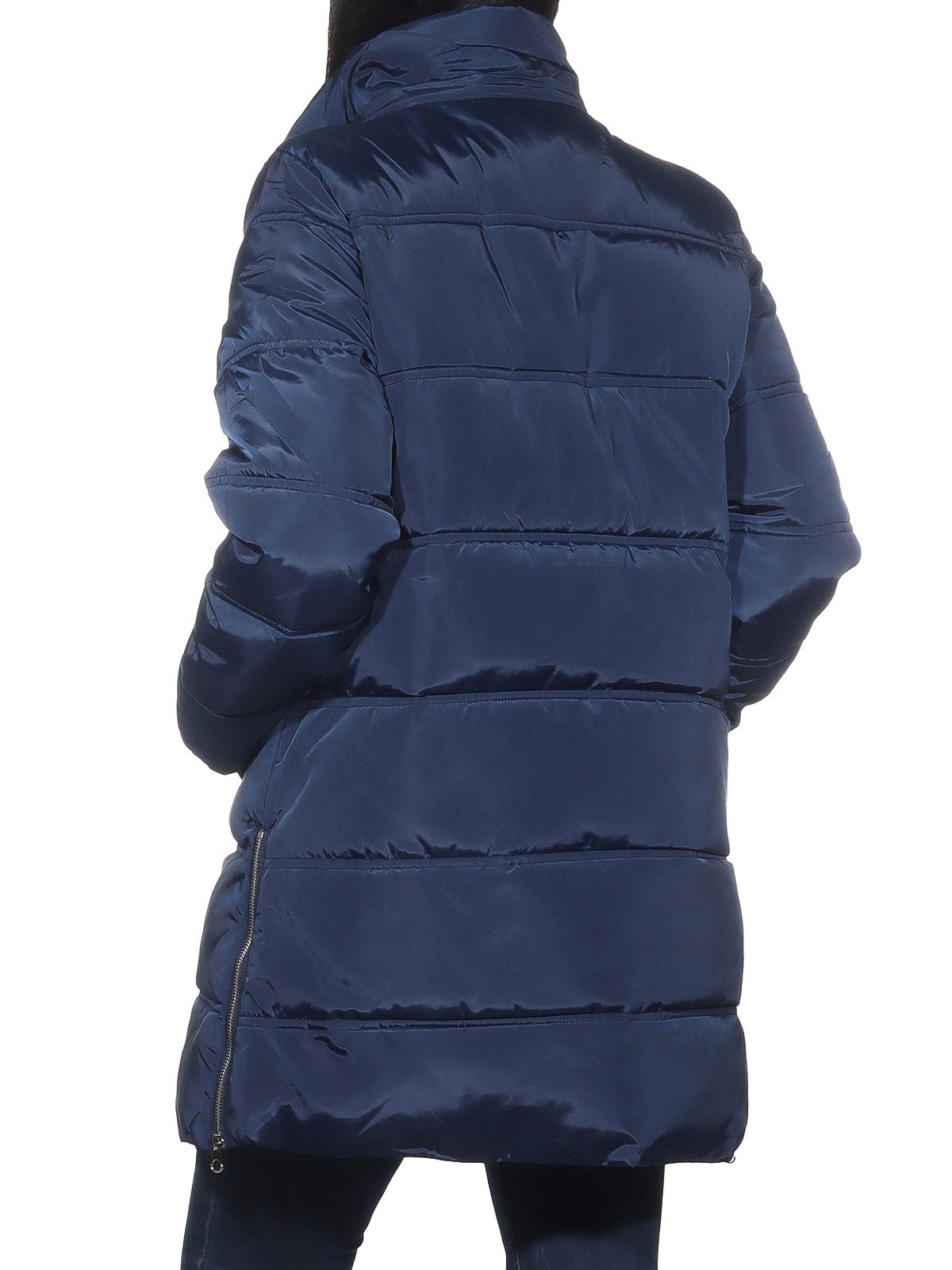 Aurela Damenmode Winterjacke Steppjacke warme Damen Kurzmantel Parka abnehmbare Kapuze, vollständig mit Teddyfell