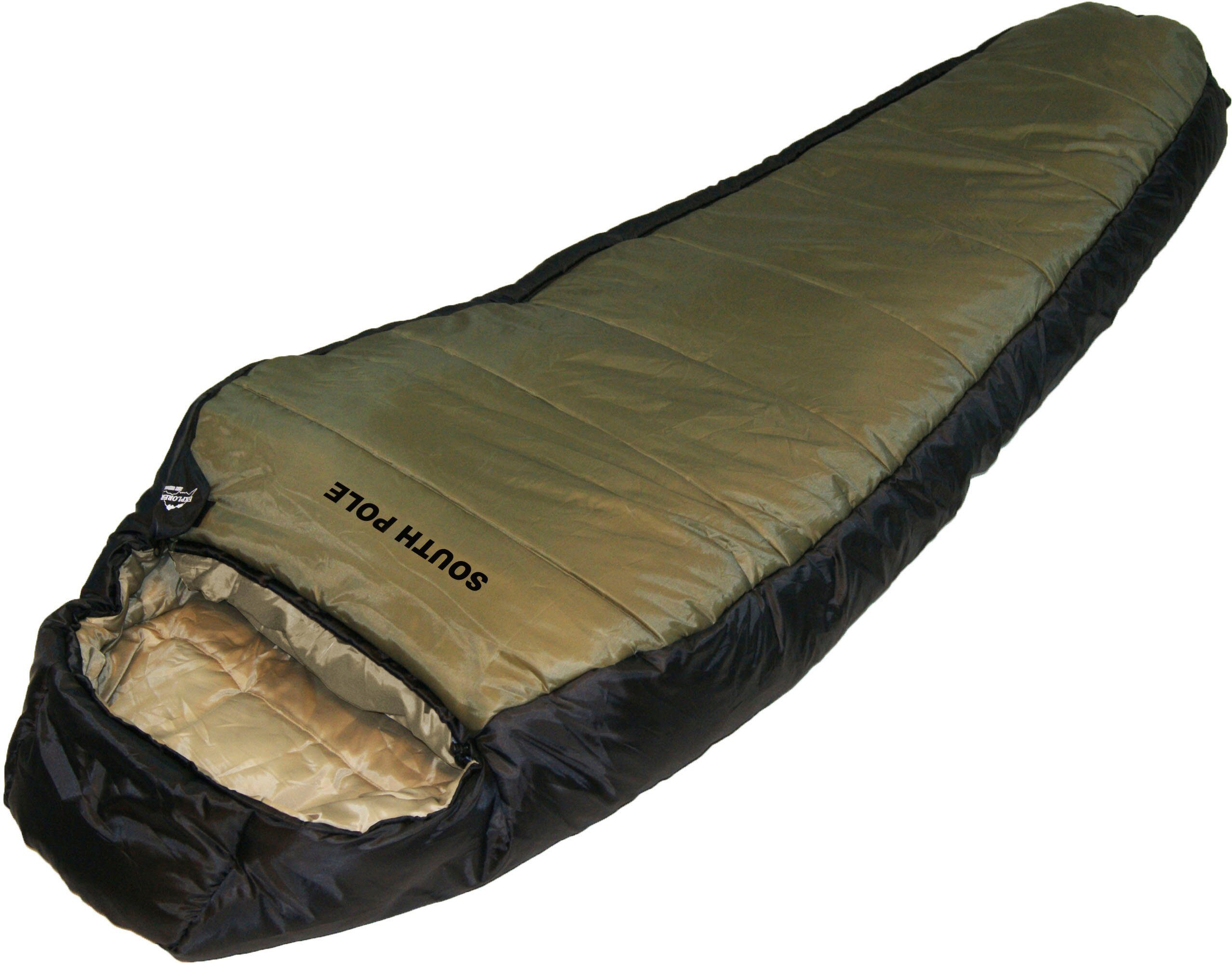 Pole XXL South EXPLORER 232x85x55cm Winterschlafsack wasserdicht Mumienschlafsack Camping