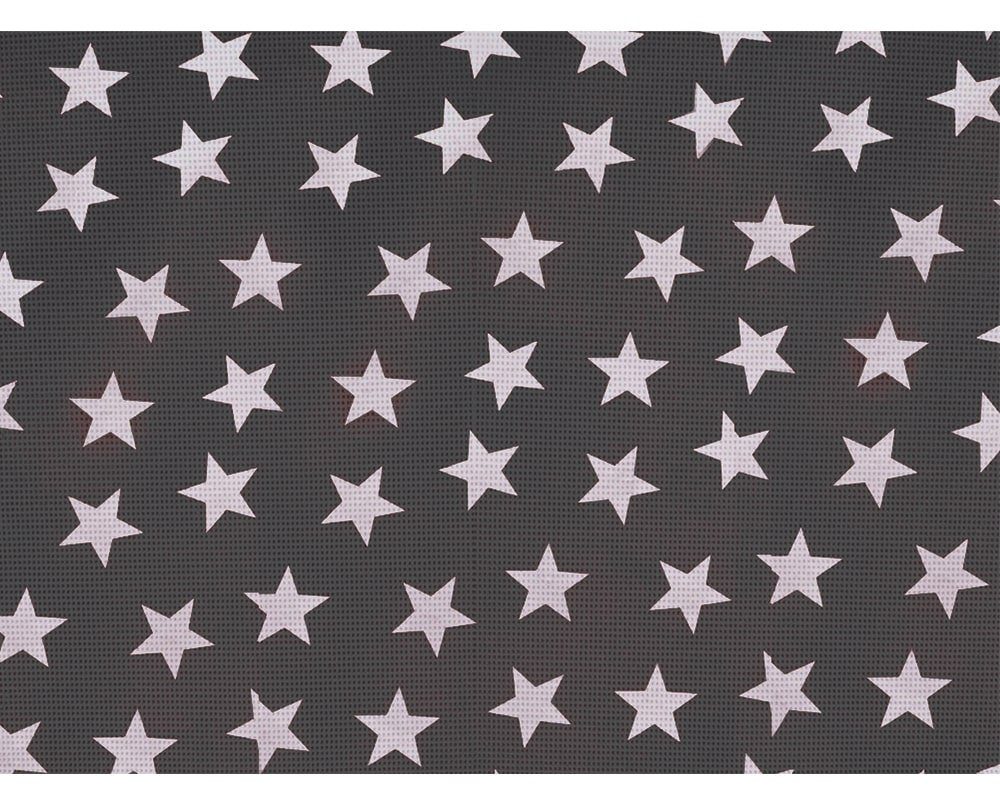 Platzset, Tischset ORLANDO Outdoor Sterne Polyester anthrazit weiß 1 Stk, matches21 HOME & HOBBY, (1-St)