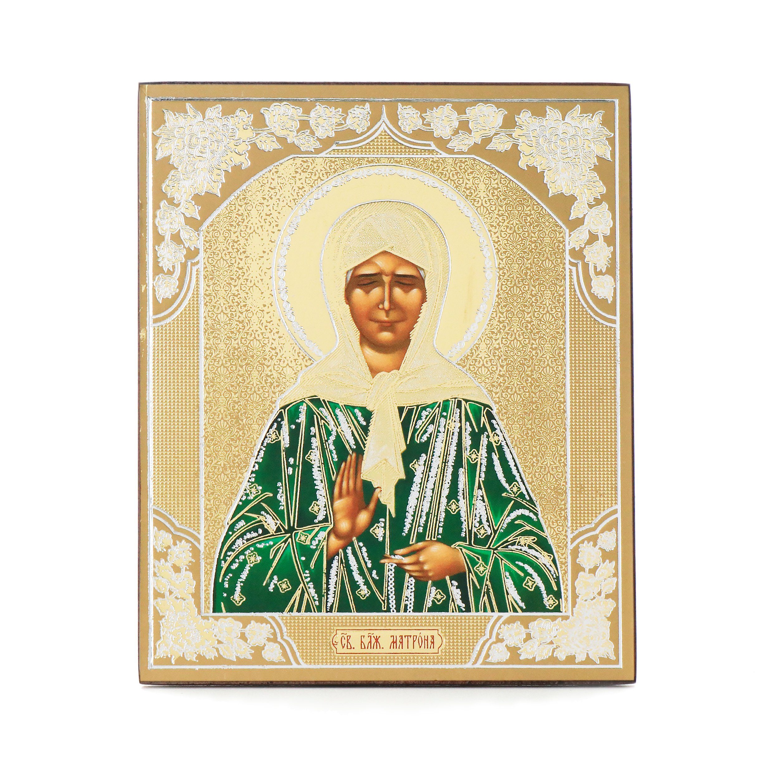 NKlaus Bild Heilige Matrona Holz Ikone günstig online kaufen