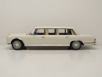 MCG Modellauto Mercedes 600 W100 Pullman 1969 weiß Modellauto 1:18 MCG, Maßstab 1:18