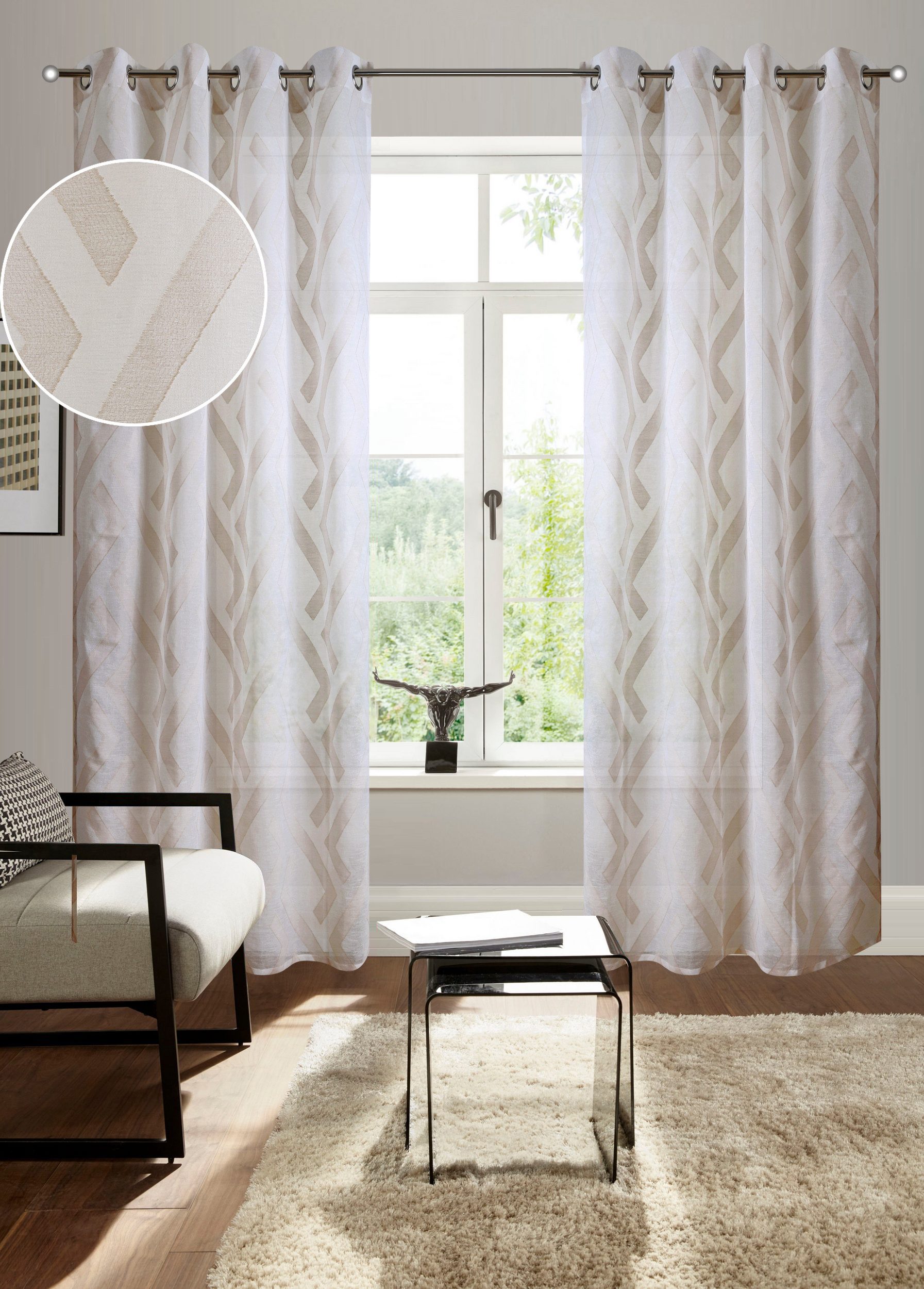 Bruno Banani Gardine Lynn, Ösen (1 günstig online kaufen