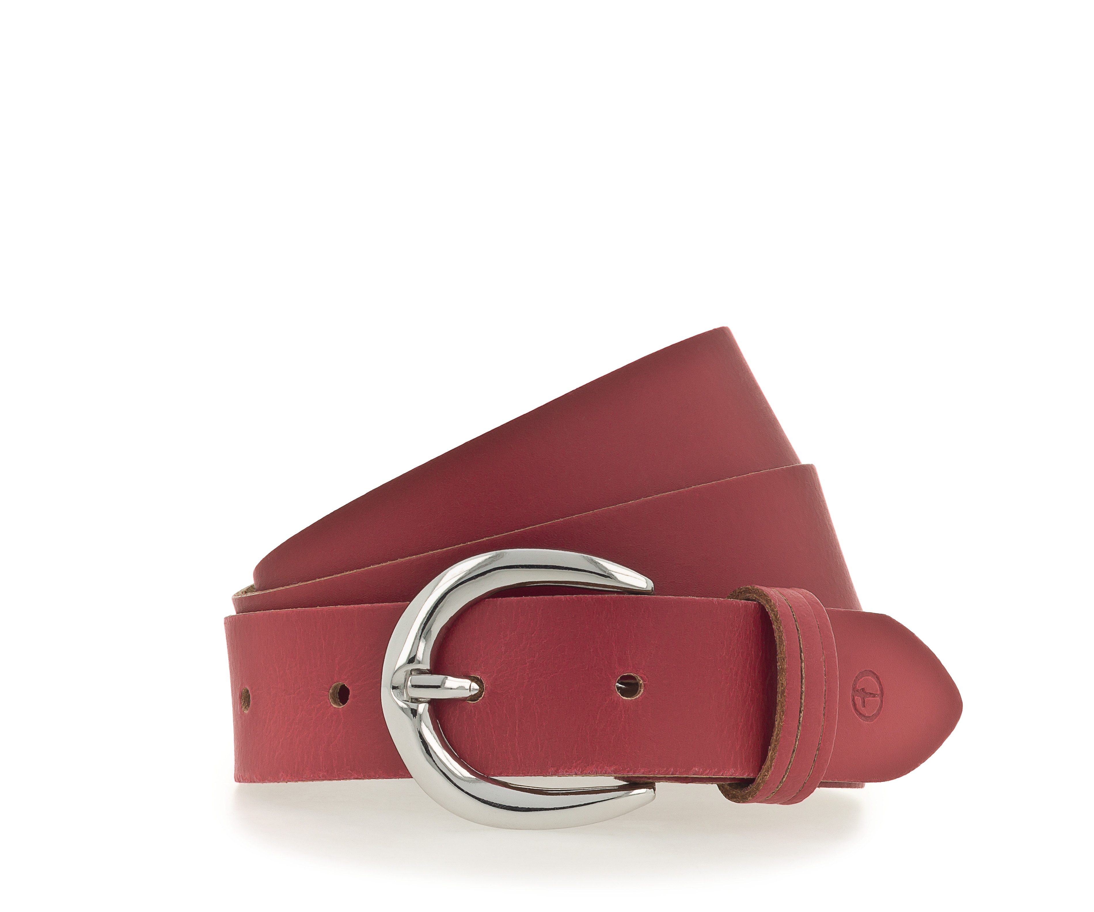 Tamaris Ledergürtel mit glänzender silberfarbener Schließe günstig online kaufen