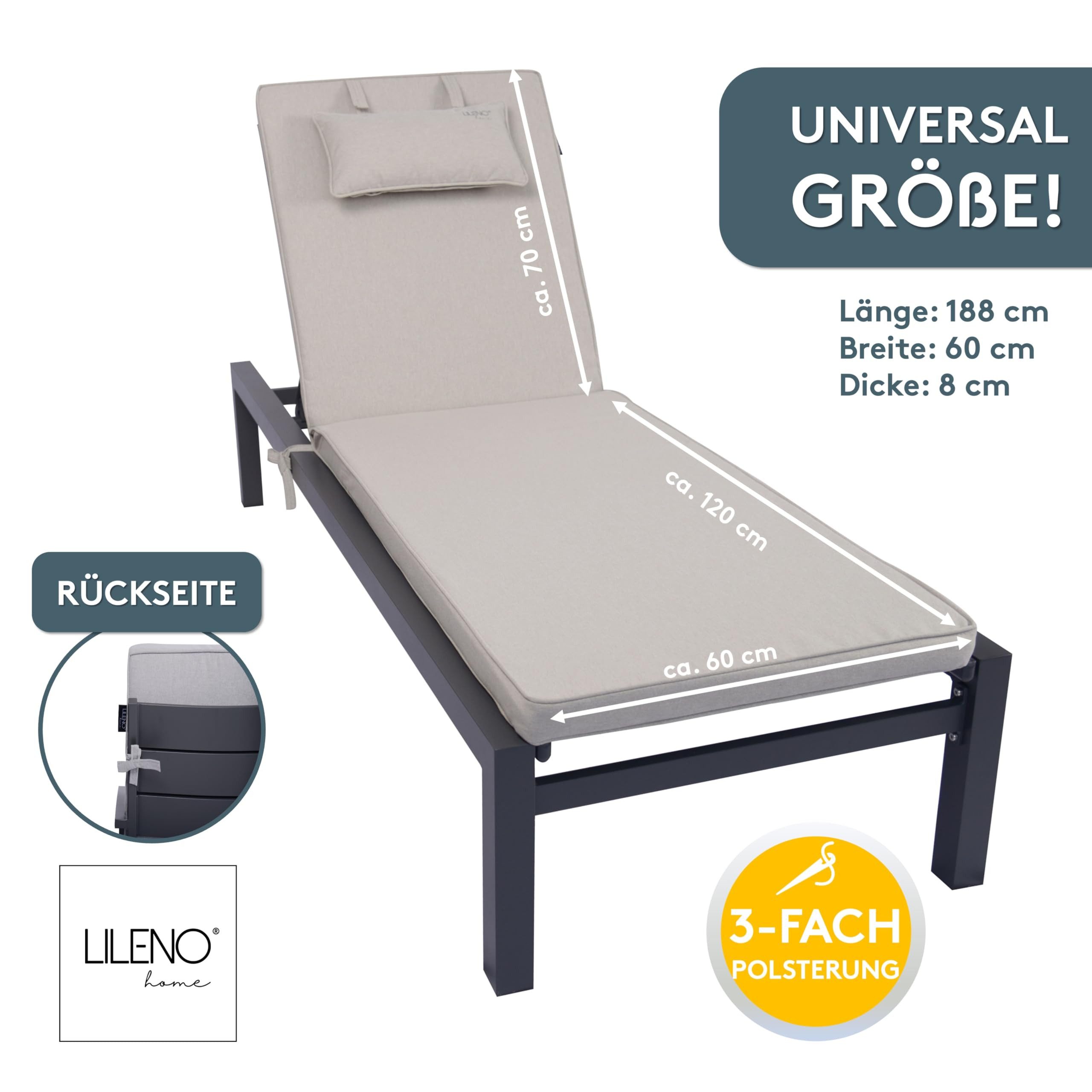 LILENO HOME Liegenauflage mit Kopfkissen perfekt günstig online kaufen