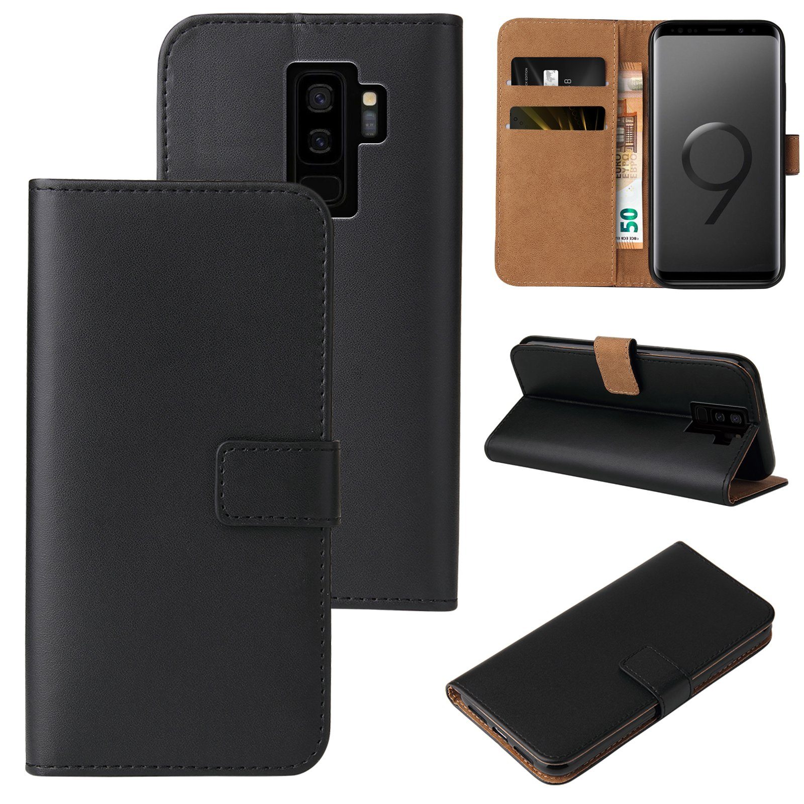 Tec-Expert Handyhülle Klapp Hülle für Samsung Galaxy S9 5.8 Zoll, 5.8, Flip Case für Samsung Galaxy S9